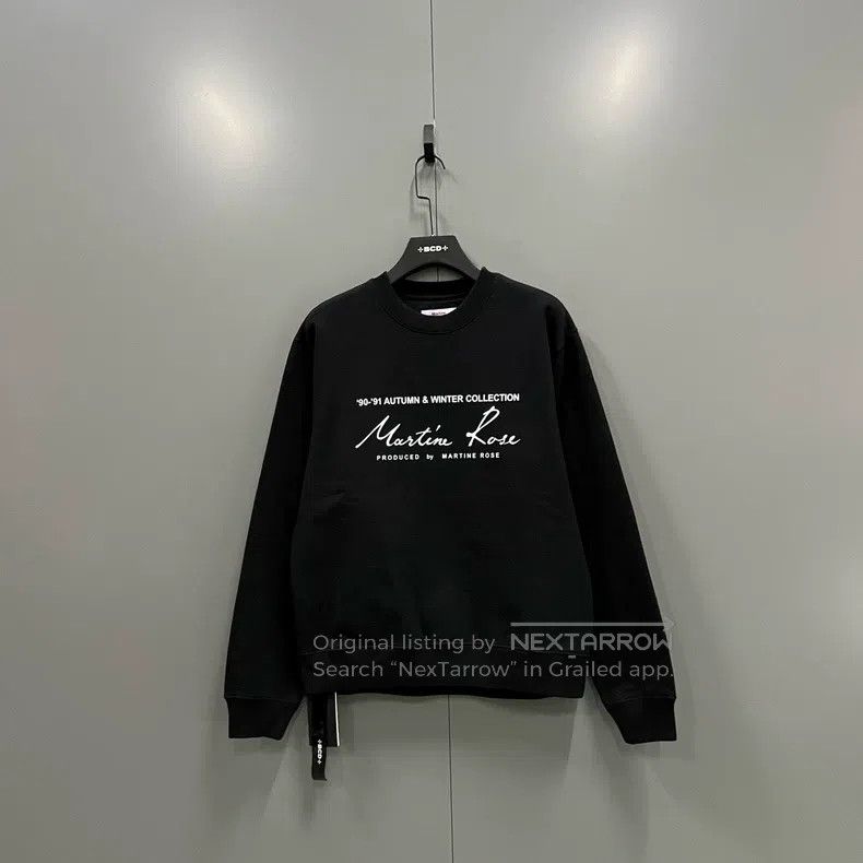 Martine Rose Martine Rose Black logo sweater Size M / US 6-8 / IT 42-44 - 1 Thumbnail
