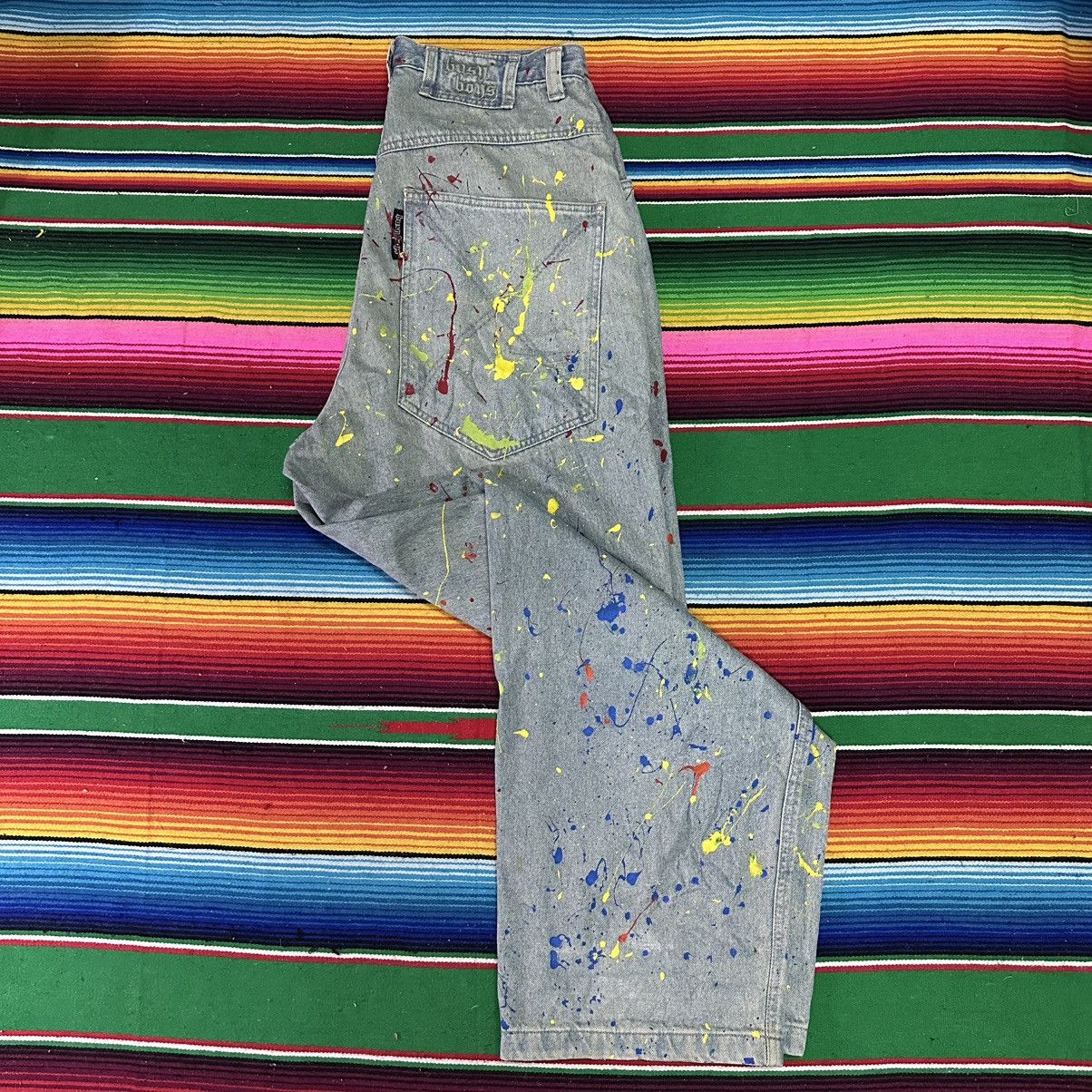 JNCO Busy boys baggy art paint . Size US 34 / EU 50 - 3 Thumbnail