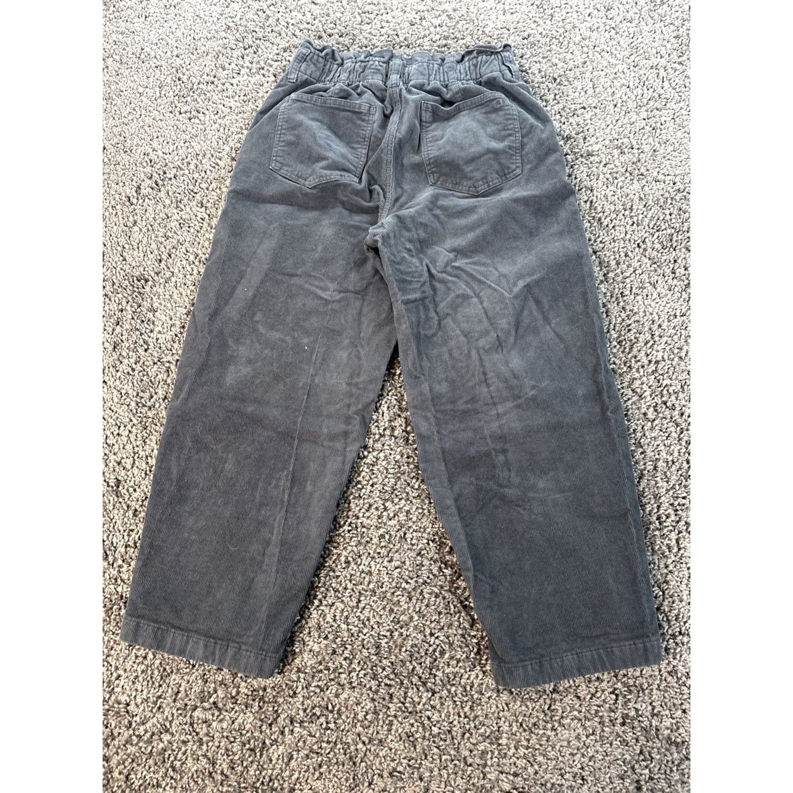 American Eagle Outfitters American Eagle Outfitters Pants Women 4 Short Blue Corduroy Barrel Leg High Rise Paper Bag Ankle Pocket Ruffle Size 28" / US 6 / IT 42 - 7 Thumbnail