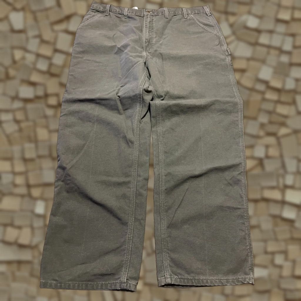 Carhartt Carhartt Pants Mens Size 44x32 Green Cargo Pockets Cargo Pocket Straight Inseam 32 Regular Modern Casual Shoes B Size US 44 / EU 60 - 1 Thumbnail