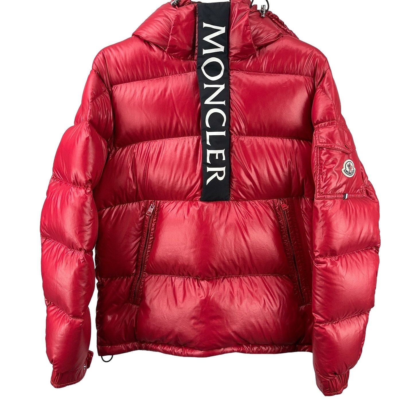Moncler Red Maury Down Puffer Jacket Size M, Men's