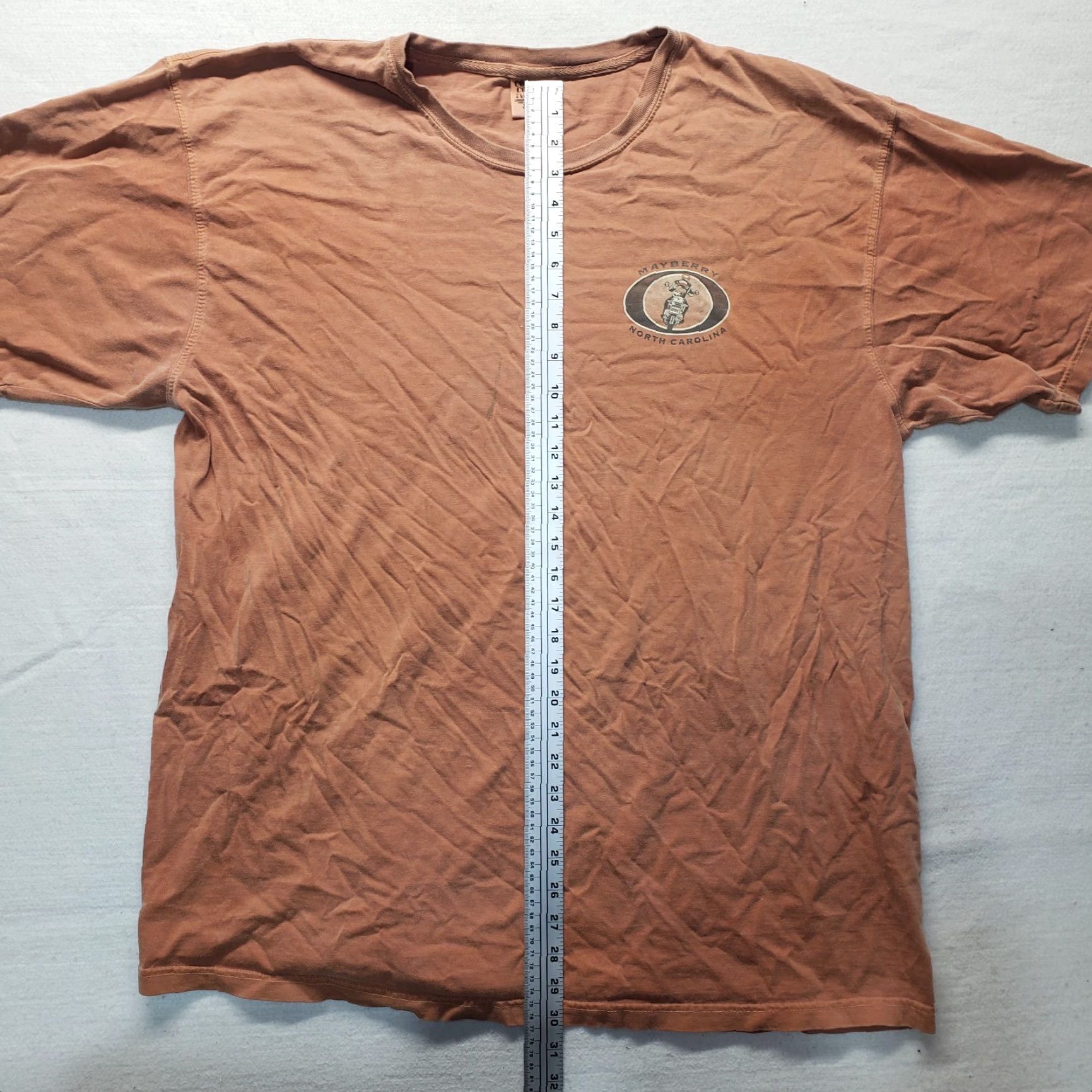 Vintage Don't Stop Riding Because Your Old Motorcycle Tee T-Shirt Adult Men's 2XL Orange Heavy Cotton Shirt Motorcycle 90s Mens Size US XXL / EU 58 / 5 - 6 Thumbnail