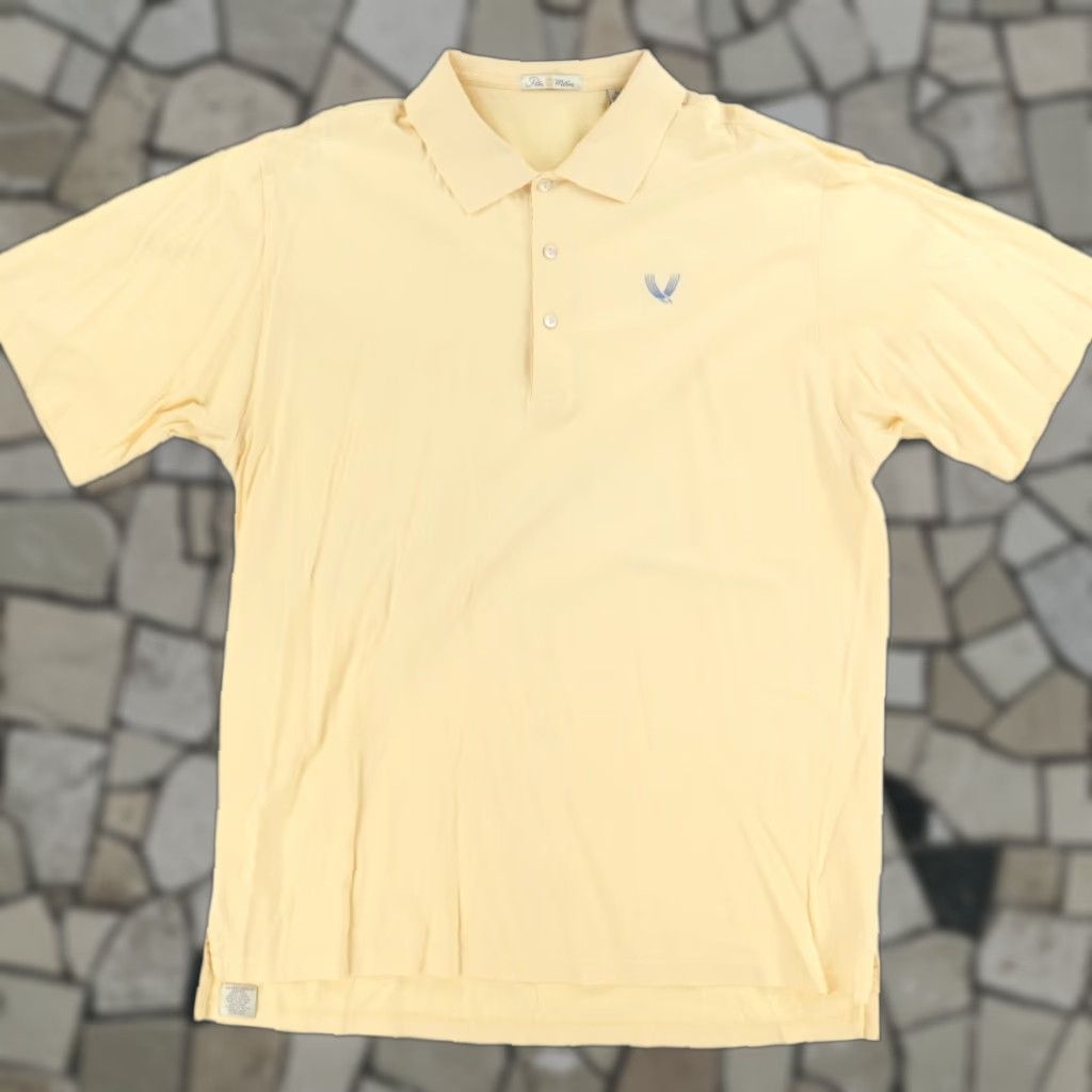 Peter Millar VTG Peter Millar Valhalla Polo Shirt Yellow Mens XL Shirt Size US XL / EU 56 / 4 - 1 Thumbnail