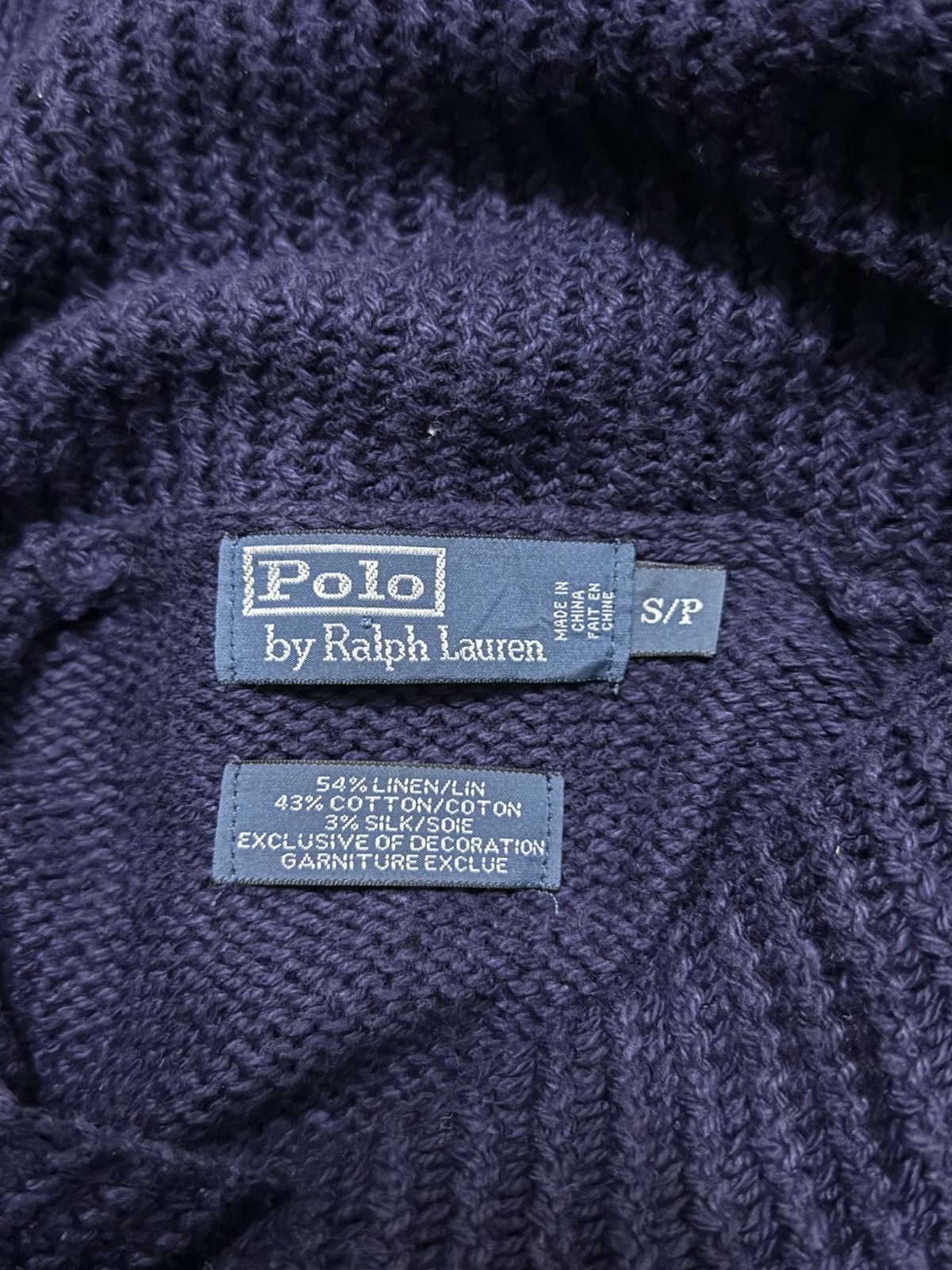 Polo Ralph Lauren Polo Ralph Lauren navy blue American flag cowlneck sweater Size US S / EU 44-46 / 1 - 7 Thumbnail