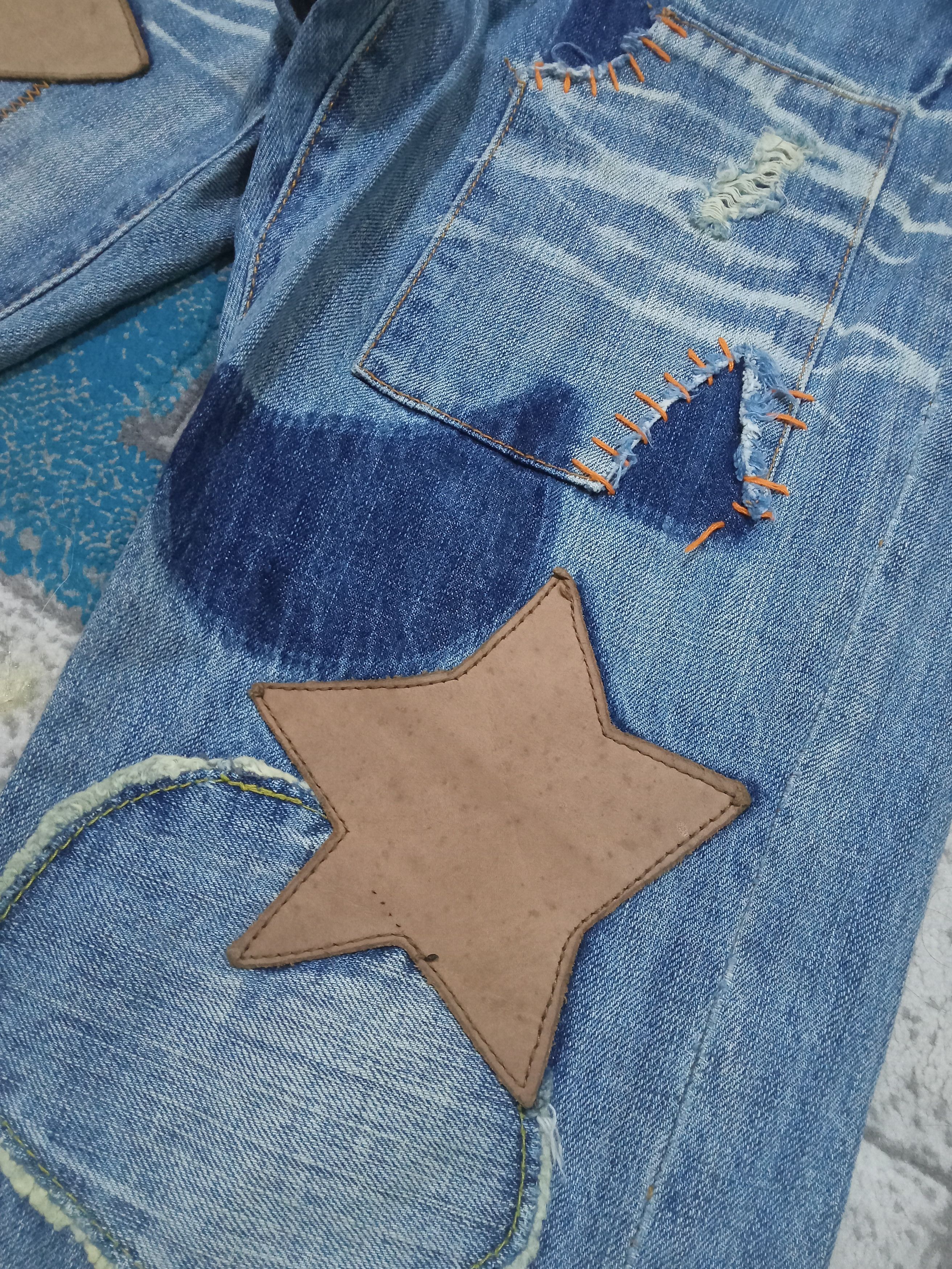 Japanese Brand Vintage Soul Of Freedom Distressed Flare Jeans Size US 35 - 14 Thumbnail
