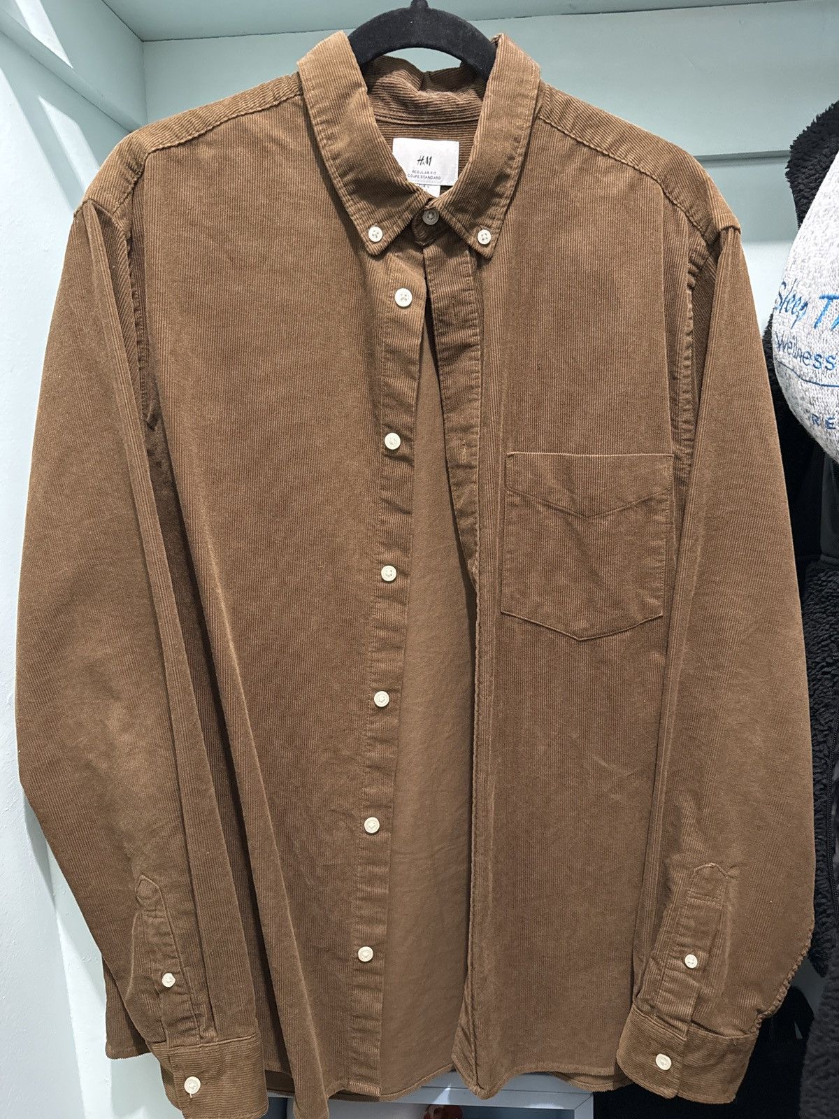 H&M H&M Brown Button up shirt Size US L / EU 52-54 / 3 - 1 Thumbnail