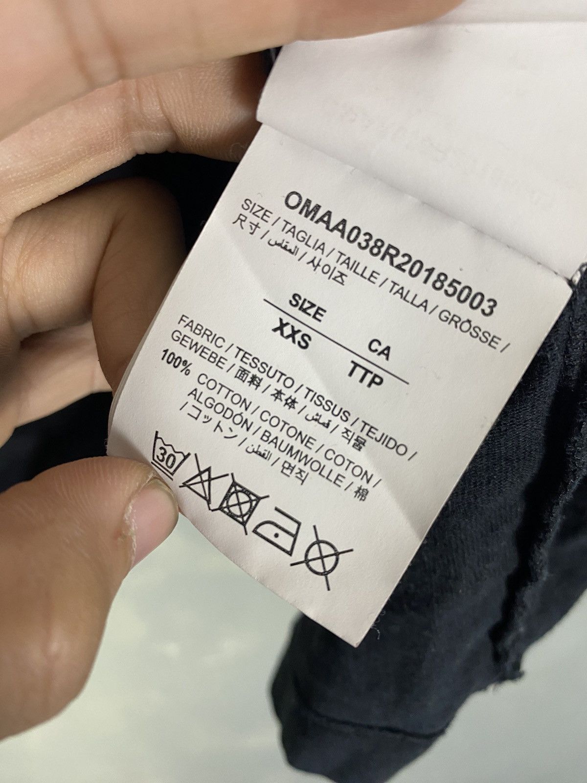 Off-White Off White SS21 “Rationalism” Mullet Tee Size US XXS / EU 40 - 9 Thumbnail