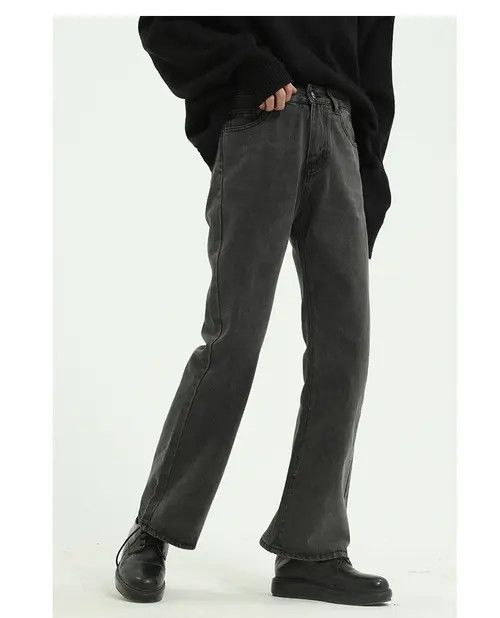 Other Grey Washed Straight Bootcut Jeans Size US 32 / EU 48 - 6 Thumbnail
