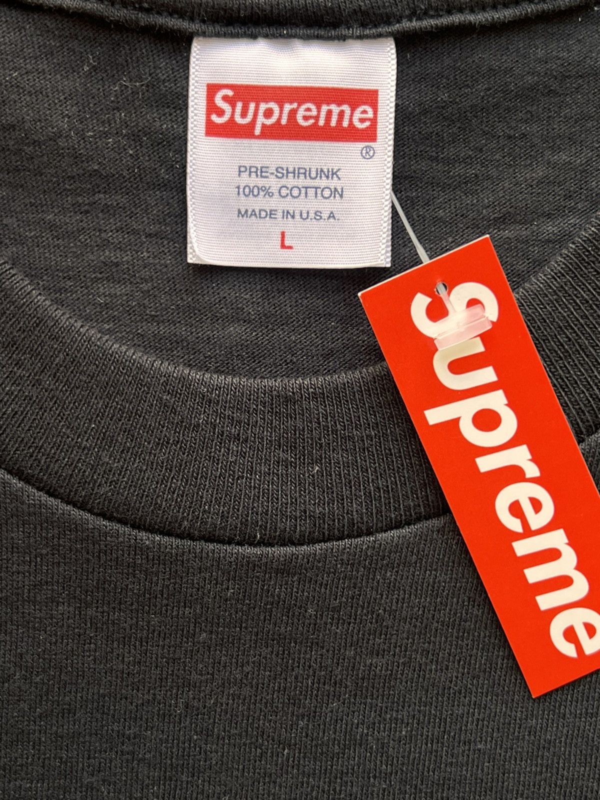 Supreme L Supreme Maradona Tee black T-shirt football diego no drugs Size US L / EU 52-54 / 3 - 4 Thumbnail
