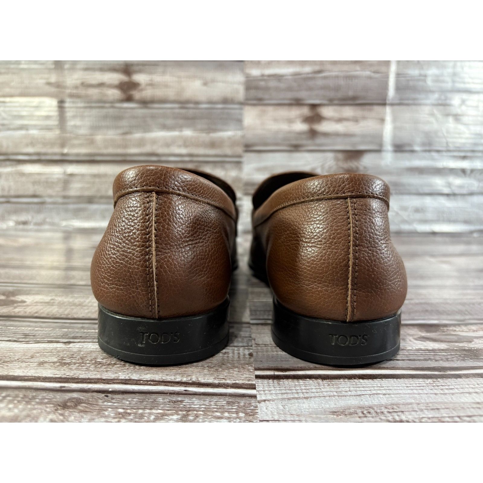 Tod's Tod's Fibbia moccasin Leather Loafers size 7 US color brown Size US 7 / EU 40 - 4 Thumbnail