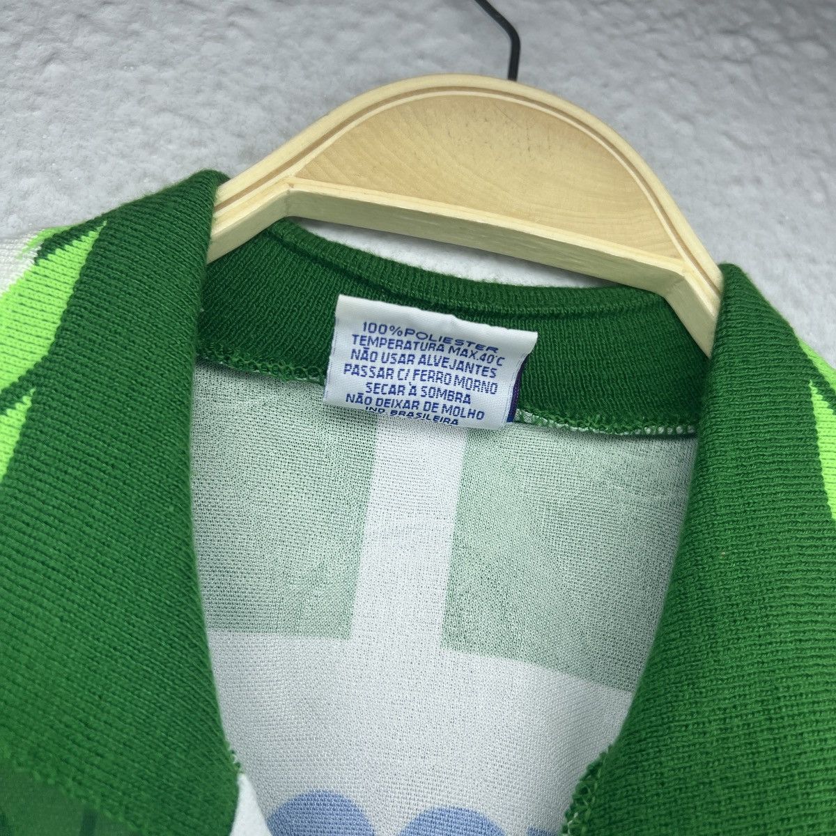 Vintage Vintage 90s Palmeiras Jersey Home Kit Tshirt Tee Brazil #10 Size US M / EU 48-50 / 2 - 7 Thumbnail