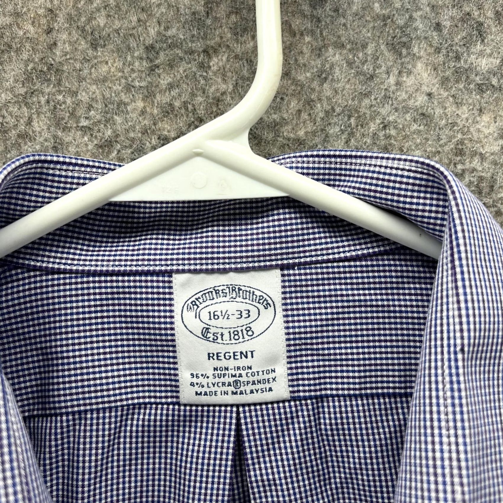 Brooks Brothers Brooks Brothers Shirt Men 16.5 33 Blue Casual Button Down Regent Preppy Supima Size US XL / EU 56 / 4 - 5 Thumbnail