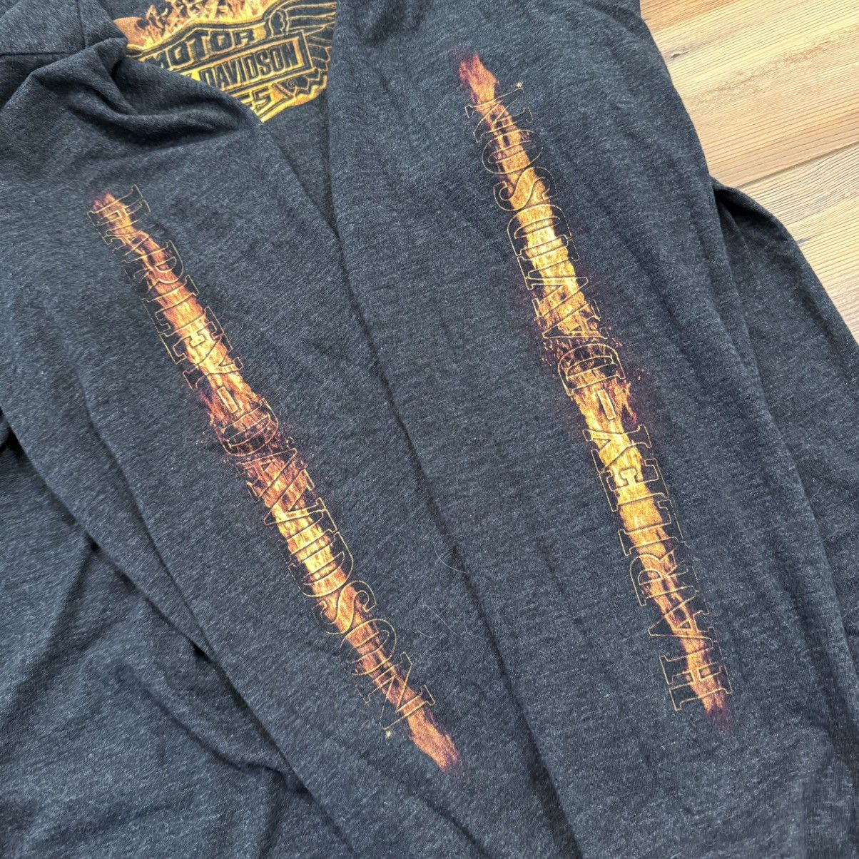 Harley Davidson Harley Davidson Flame Longsleeve Fire Motorcycle Shirt Size US XL / EU 56 / 4 - 4 Thumbnail