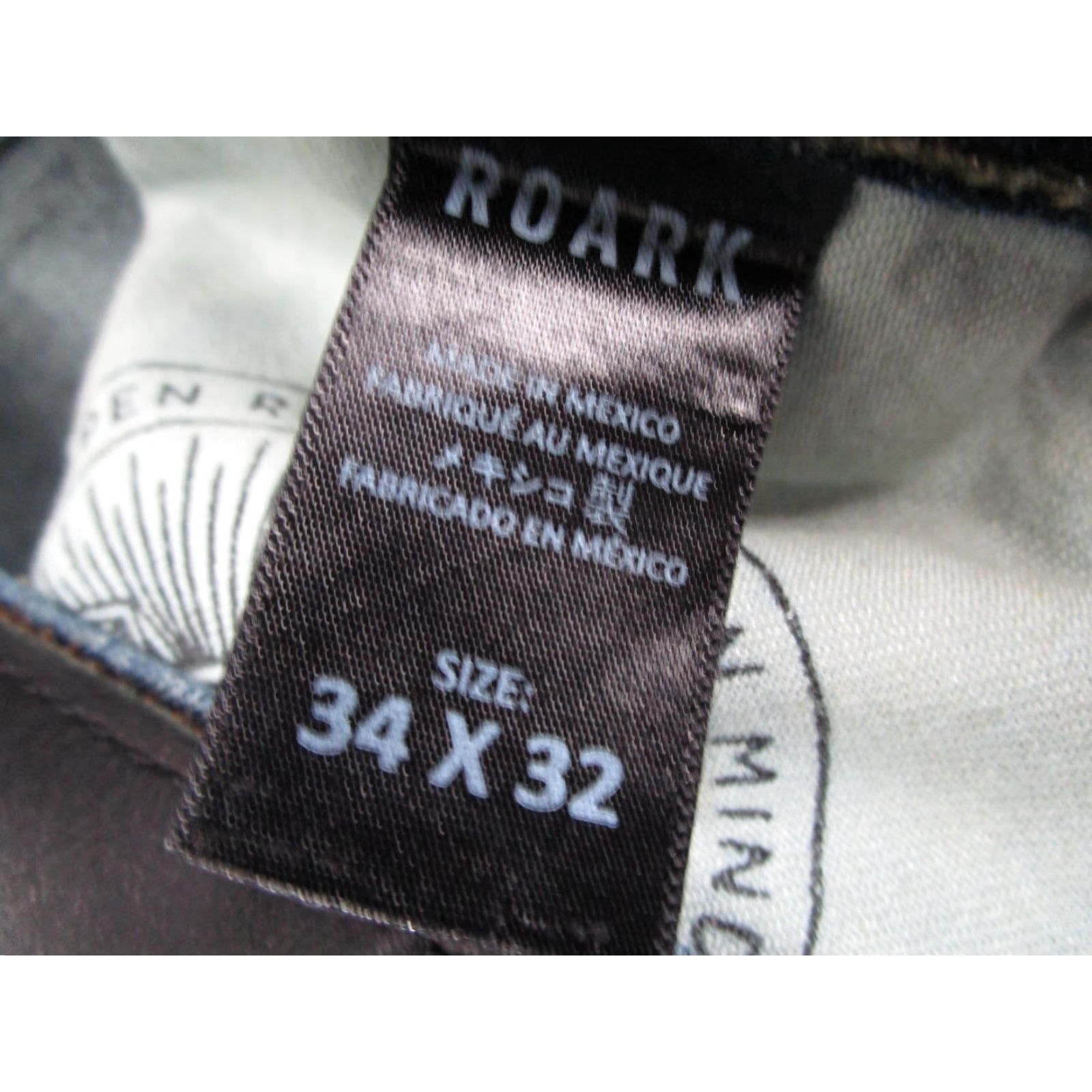 Roark Roark Jeans Mens 34 Blue Standard Slim Fit Hwy 133 Denim Workwear Hemp 34x32 Size US 34 / EU 50 - 4 Thumbnail