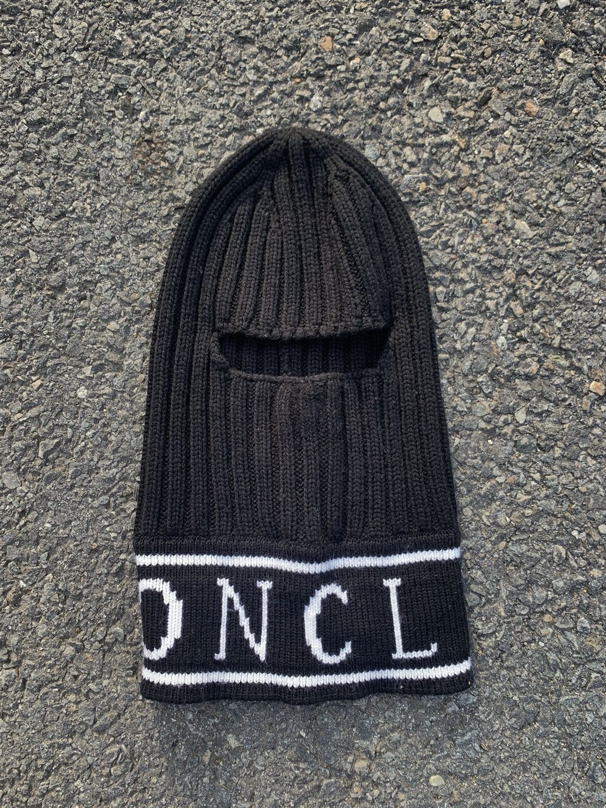 Moncler Black and White Balaclava Mask Grailed