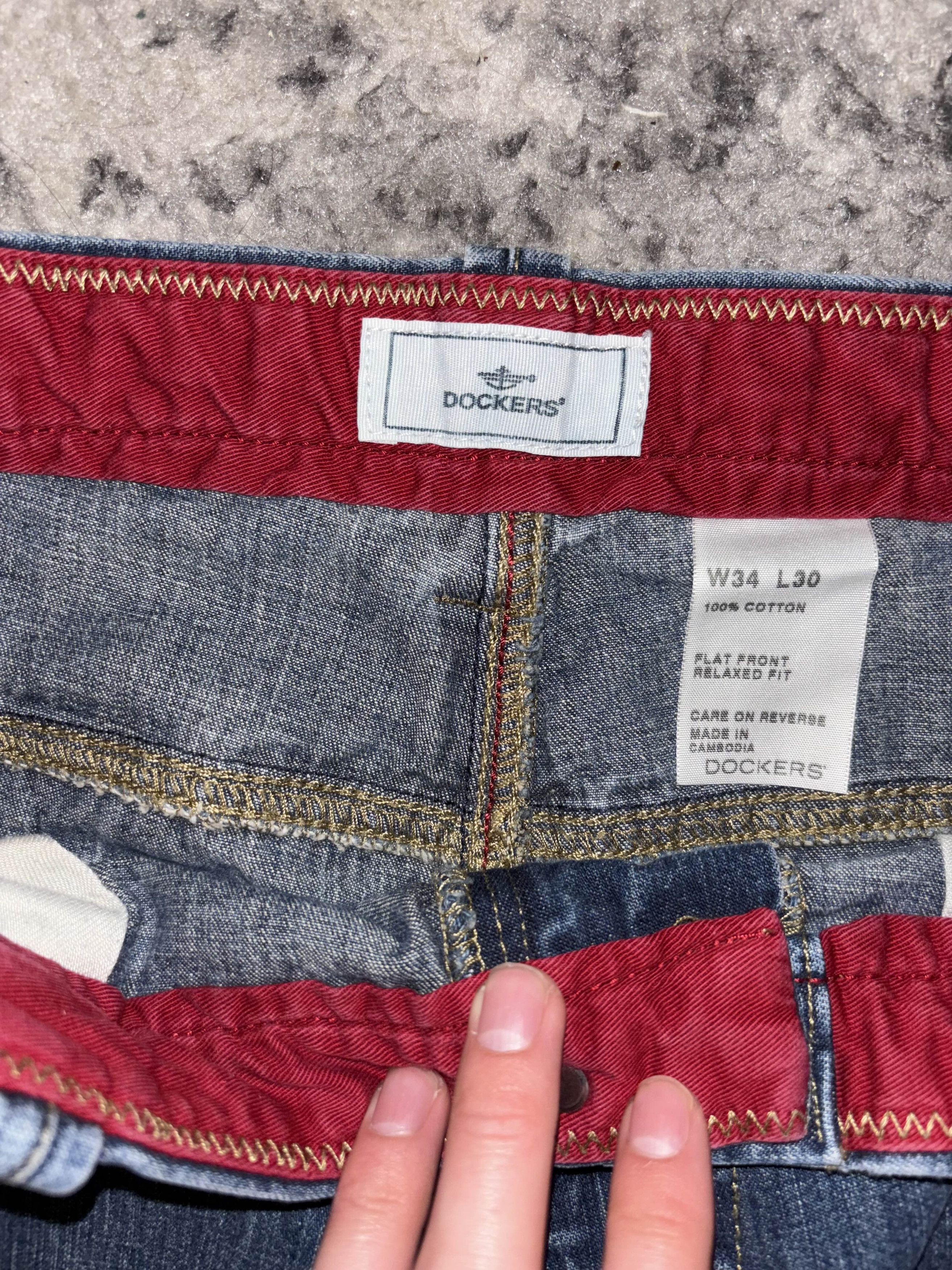 Dockers Y2K Dockers Baggy Cargo Denim Size US 34 / EU 50 - 3 Thumbnail