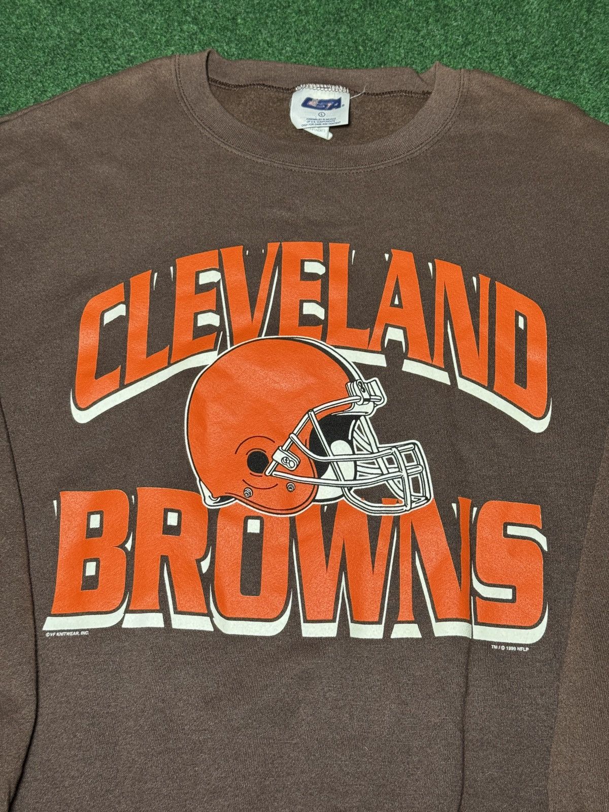 Vintage Vintage 90s Cleveland Browns 1999 Retro Crewneck Sweatshirt Size US L / EU 52-54 / 3 - 2 Thumbnail