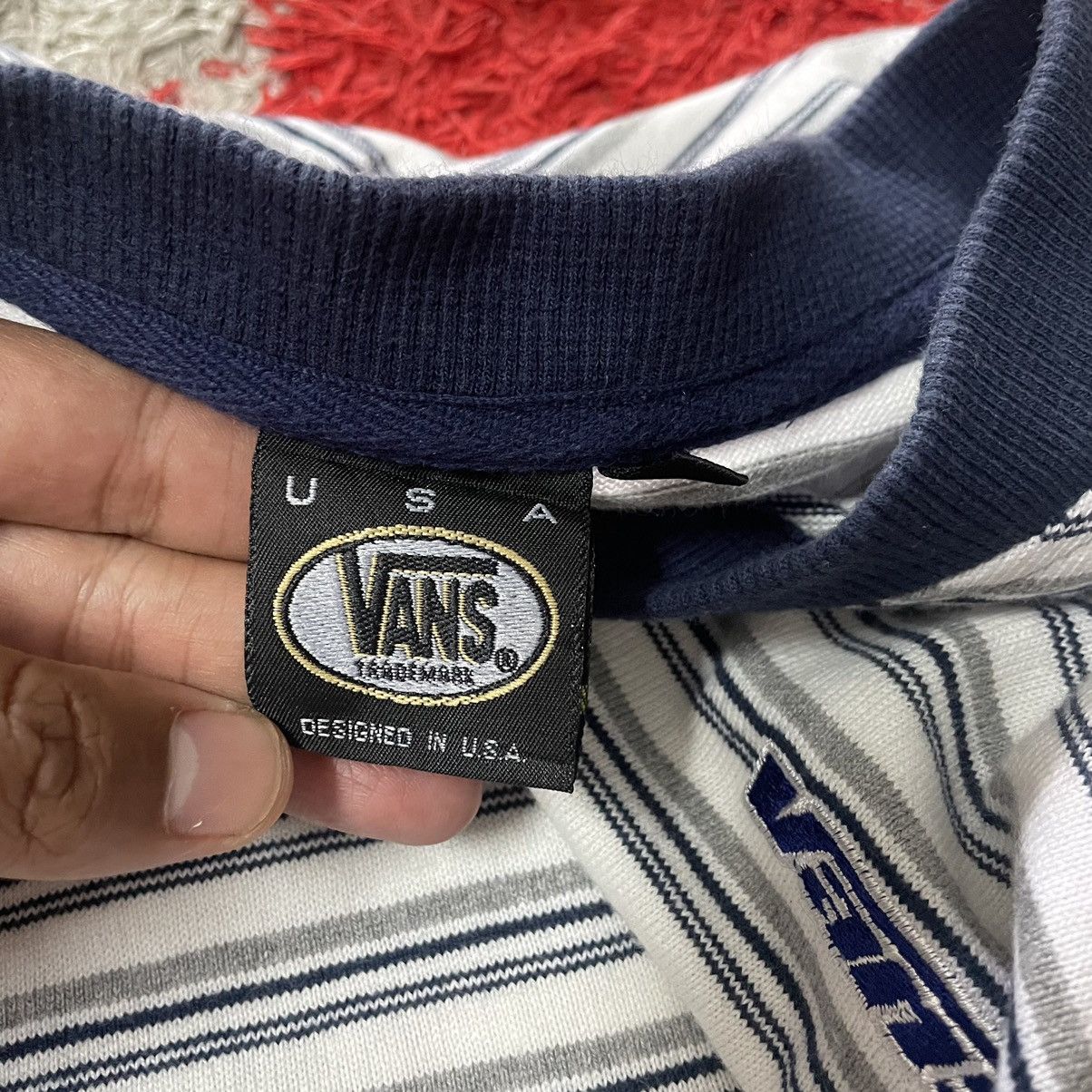Vans × Vintage 🔥Vintage 90s Vans Skateboard Longsleeves Sweat Tee Size US L / EU 52-54 / 3 - 10 Thumbnail