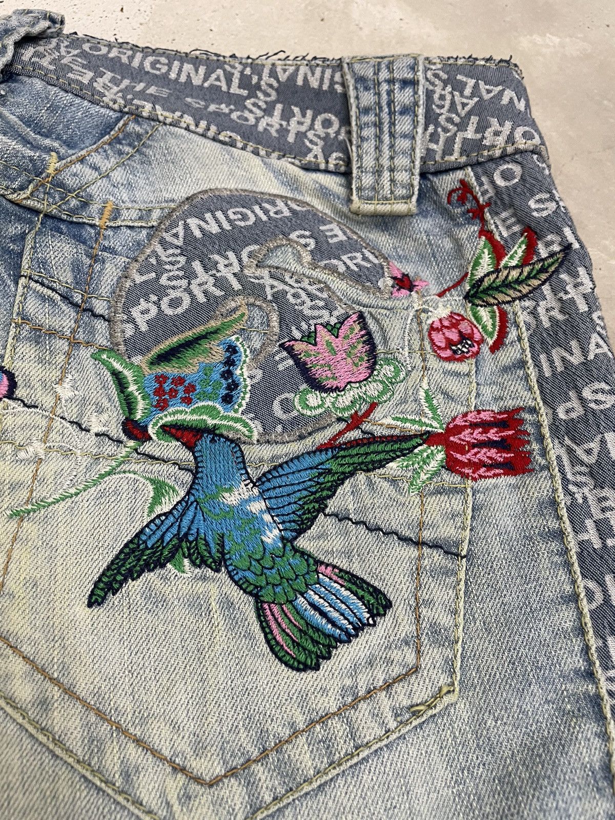 Hysteric Glamour Light Blue Mud Wash A6 Art Hysteric Style Distressed Denim Size US 30 / EU 46 - 22 Thumbnail