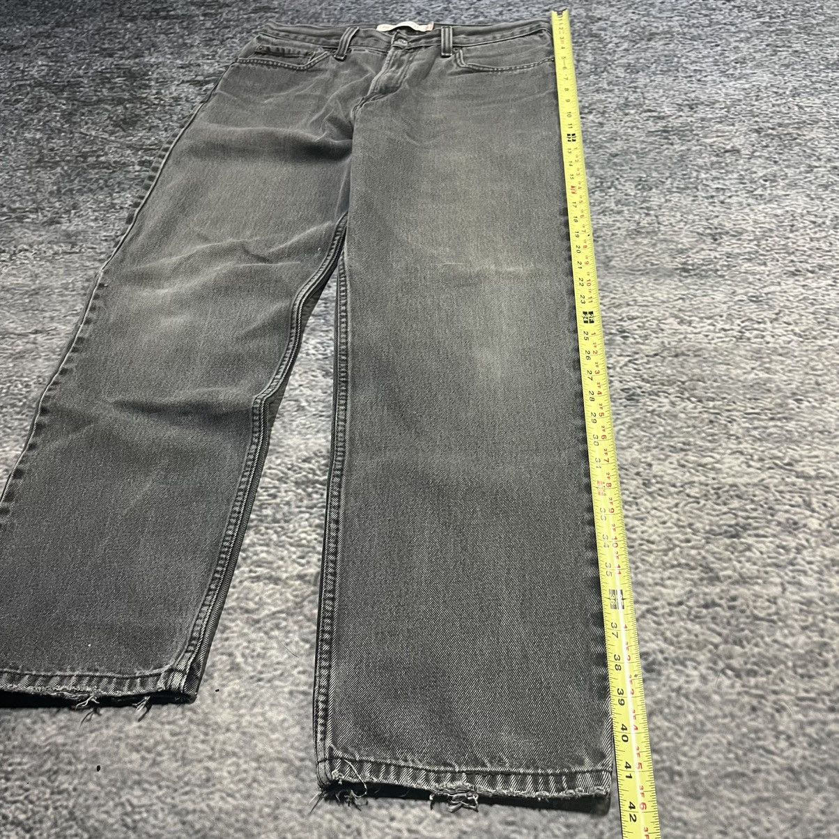 Levi's VINTAGE LEVI'S 550 BLACK FADED BAGGY RELAXED FIT JEANS 34x30 Size US 34 / EU 50 - 10 Thumbnail