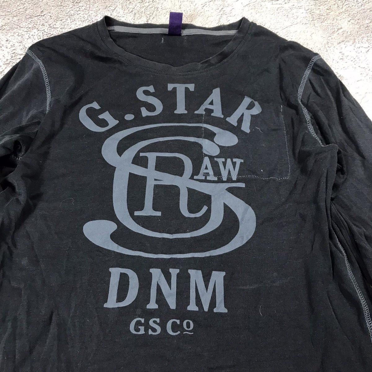 Vintage Vintage 90s G-Star Sun Faded Graphic Long Sleeve Tee Slim L Size US L / EU 52-54 / 3 - 2 Thumbnail