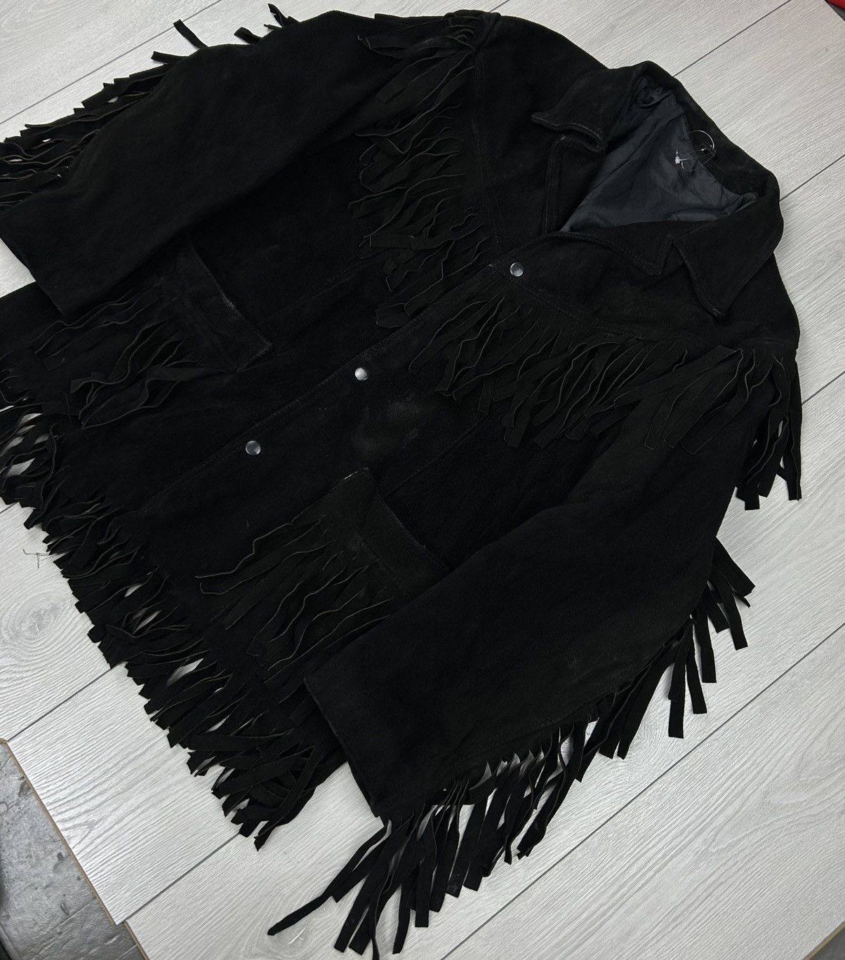 Vintage Leather Vintage Western Cowboy style Black Jacket size XL L Size US XL / EU 56 / 4 - 2 Thumbnail