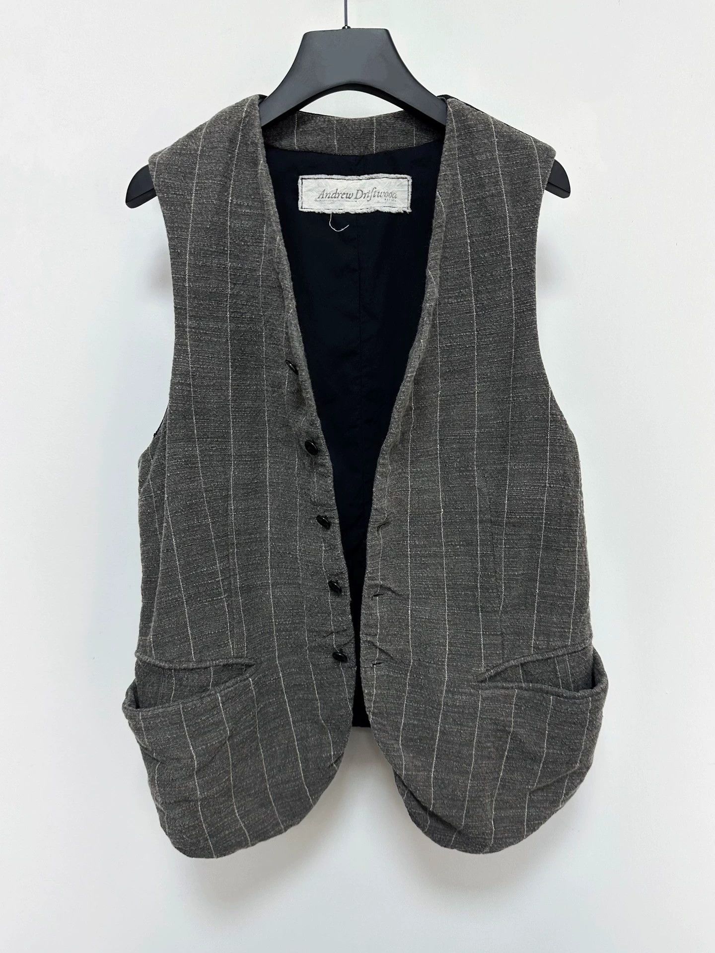 Other Andrew Driftwood Silk Wool Cotton Vest M Rough New Size US M / EU 48-50 / 2 - 2 Thumbnail