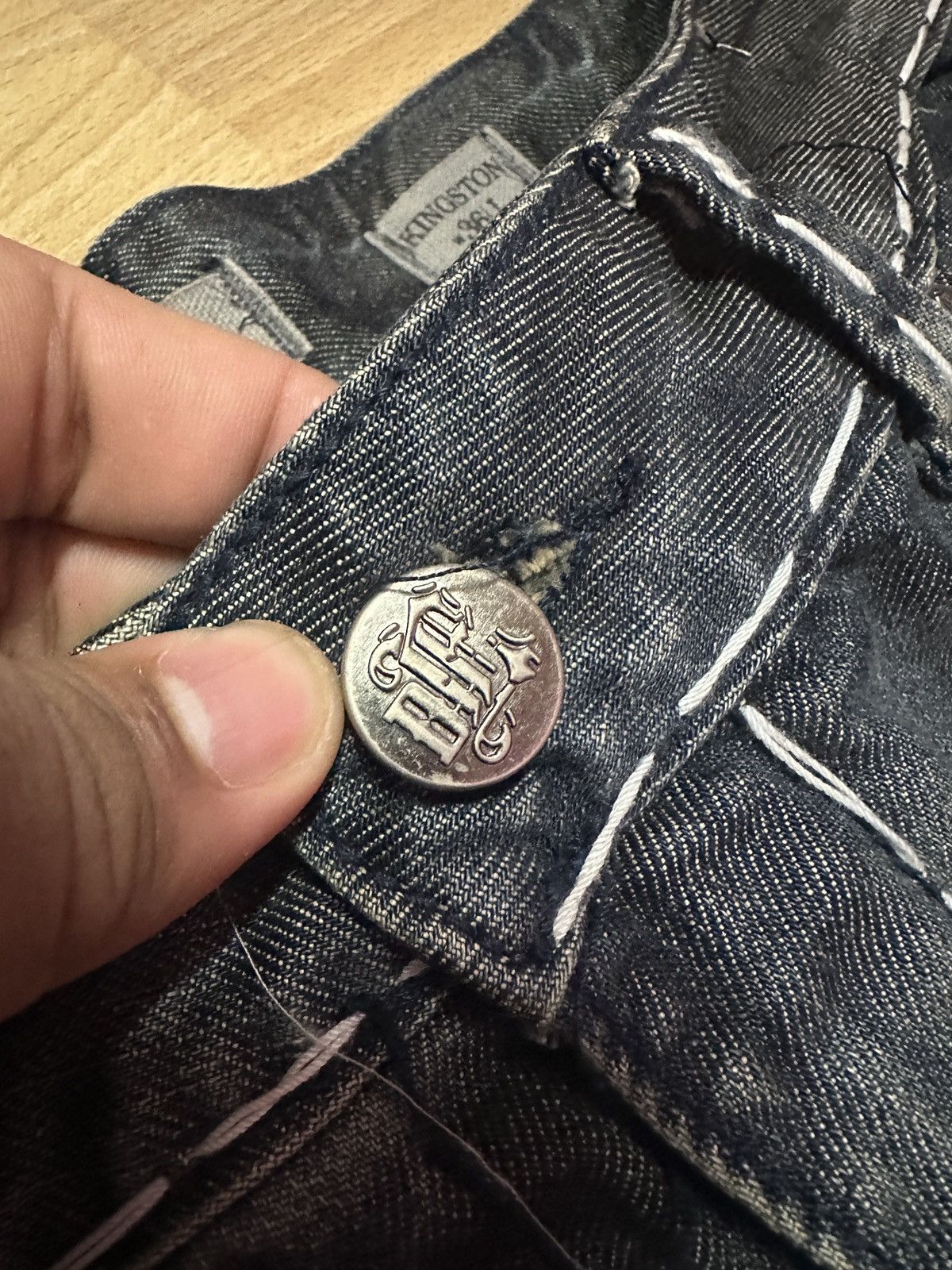 Other Rare🔥Distressed Buckle Division Bootcut Denim Size US 38 / EU 54 - 6 Thumbnail