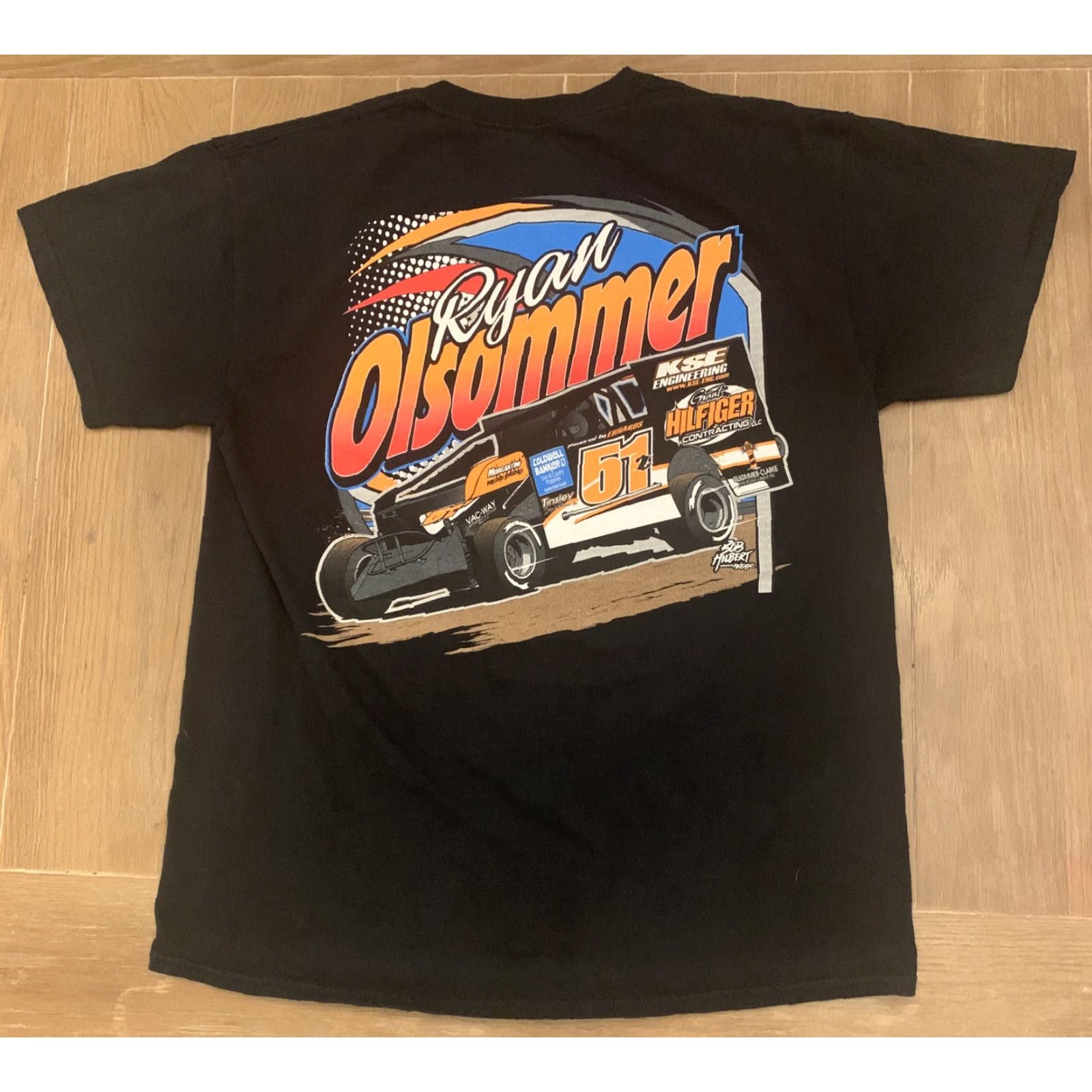 Gildan Ryan Olsommer Dirt Racing T Shirt Size L Men Black Racing Gildan T-Shirt L Size US L / EU 52-54 / 3 - 4 Thumbnail