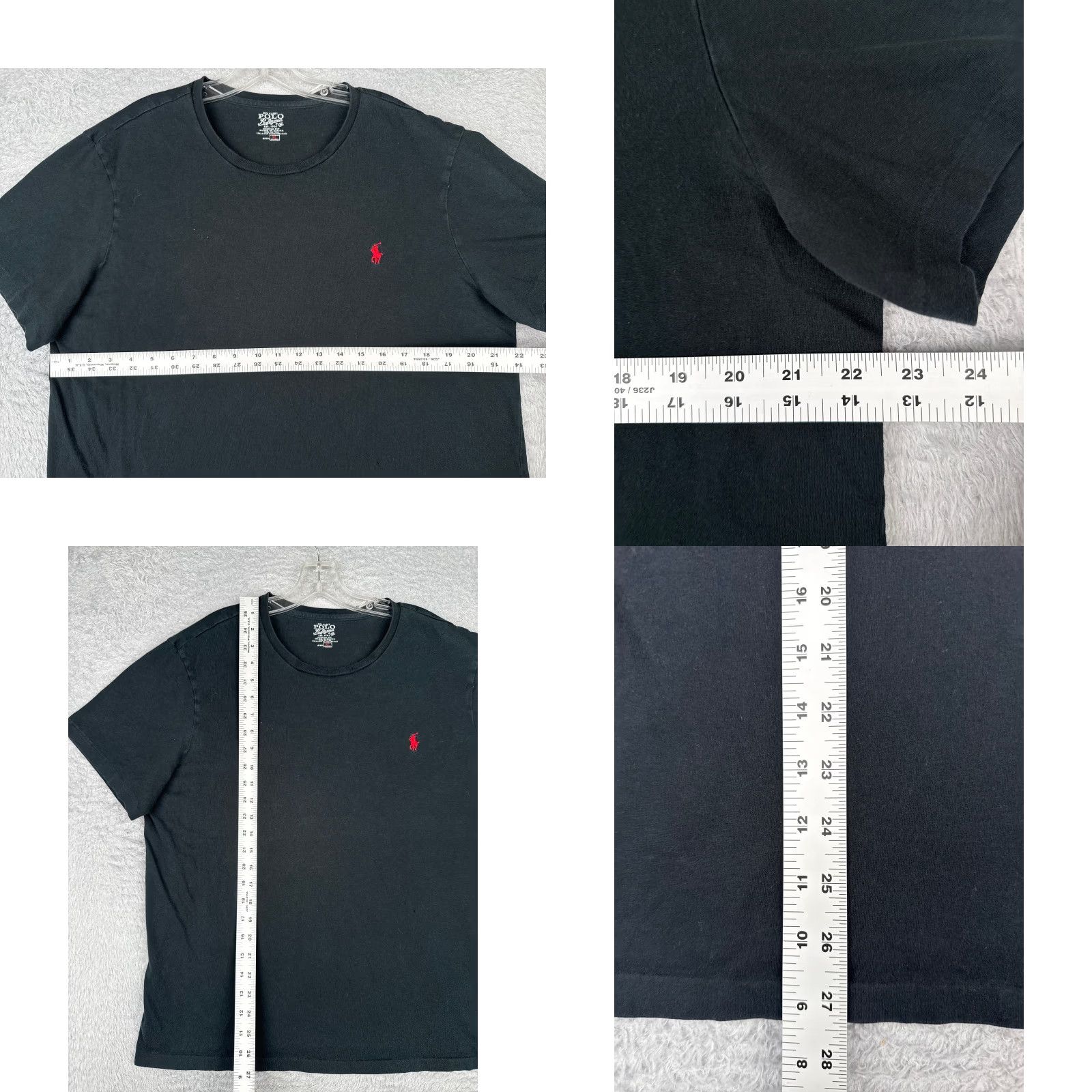 Ralph Lauren Polo Ralph Lauren Shirt Adult Extra Large Black Custom Fit Crew Neck Cotton READ Size US XL / EU 56 / 4 - 8 Thumbnail