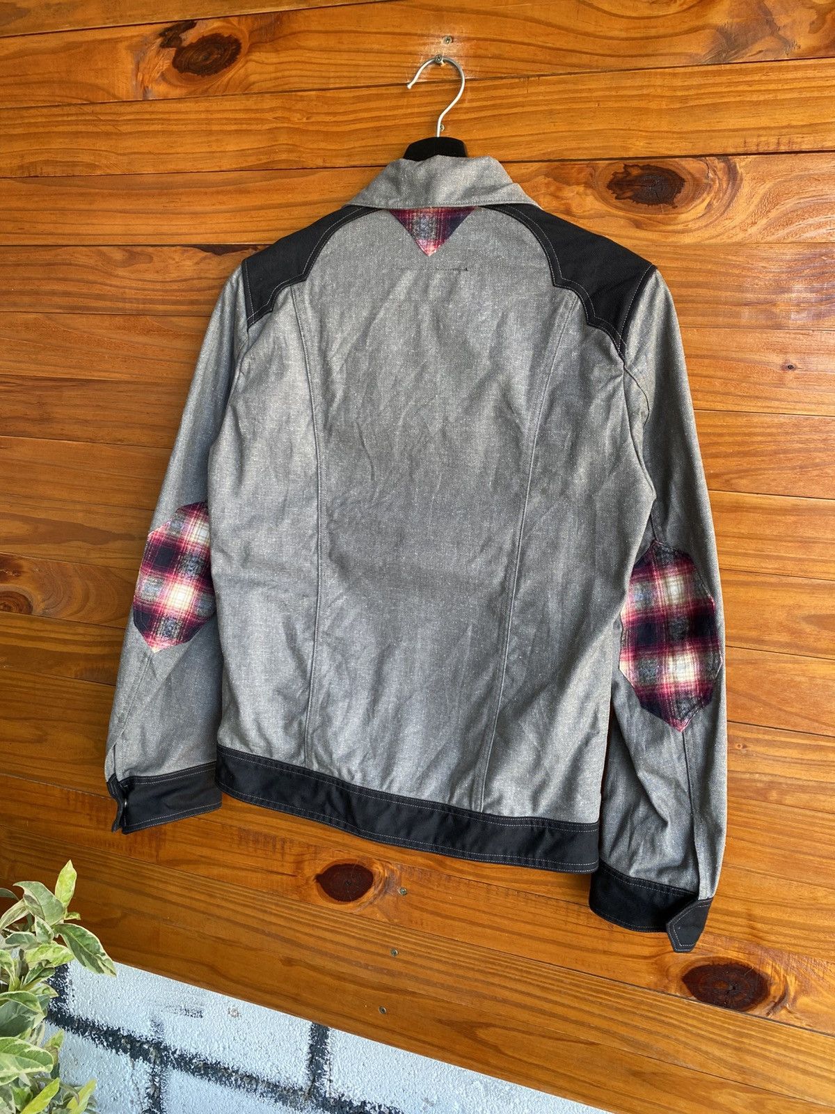 Japanese Brand NO CROSSING Japan Made Workwear Jacket – Grey & Black Zip Size US S / EU 44-46 / 1 - 10 Thumbnail