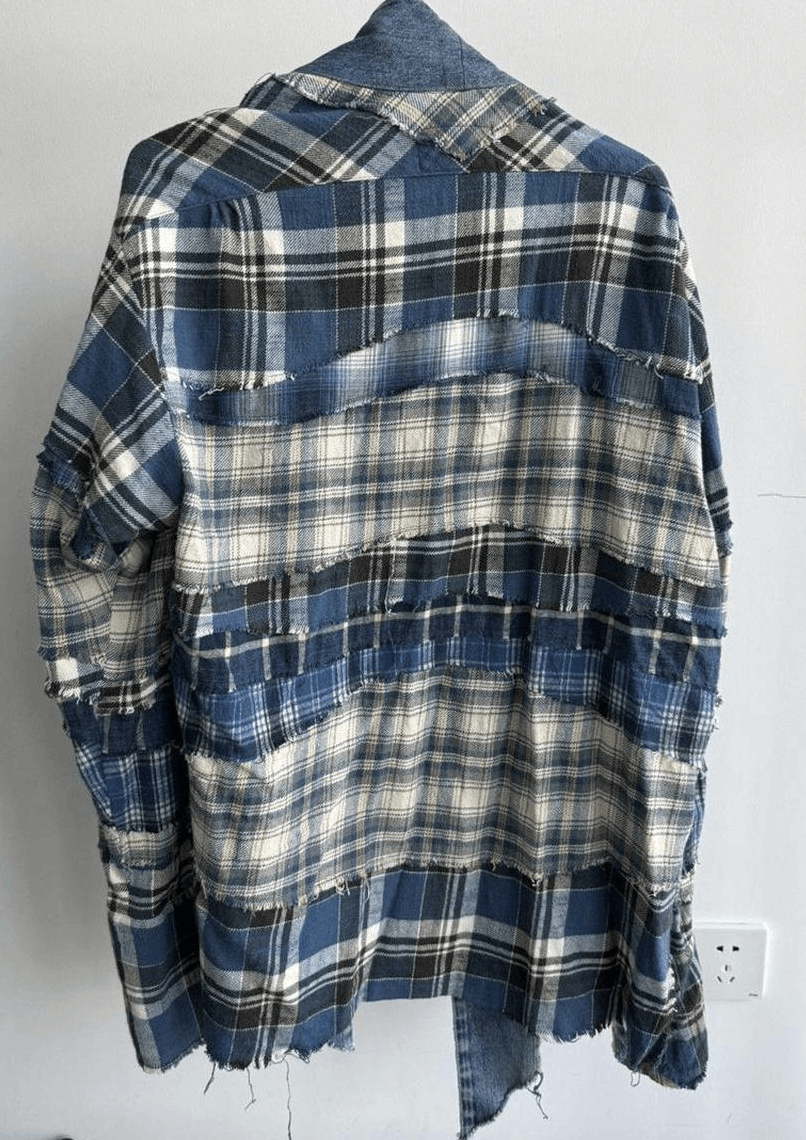 Greg Lauren Mixed Blue Kimono GL1 Size US L / EU 52-54 / 3 - 4 Thumbnail