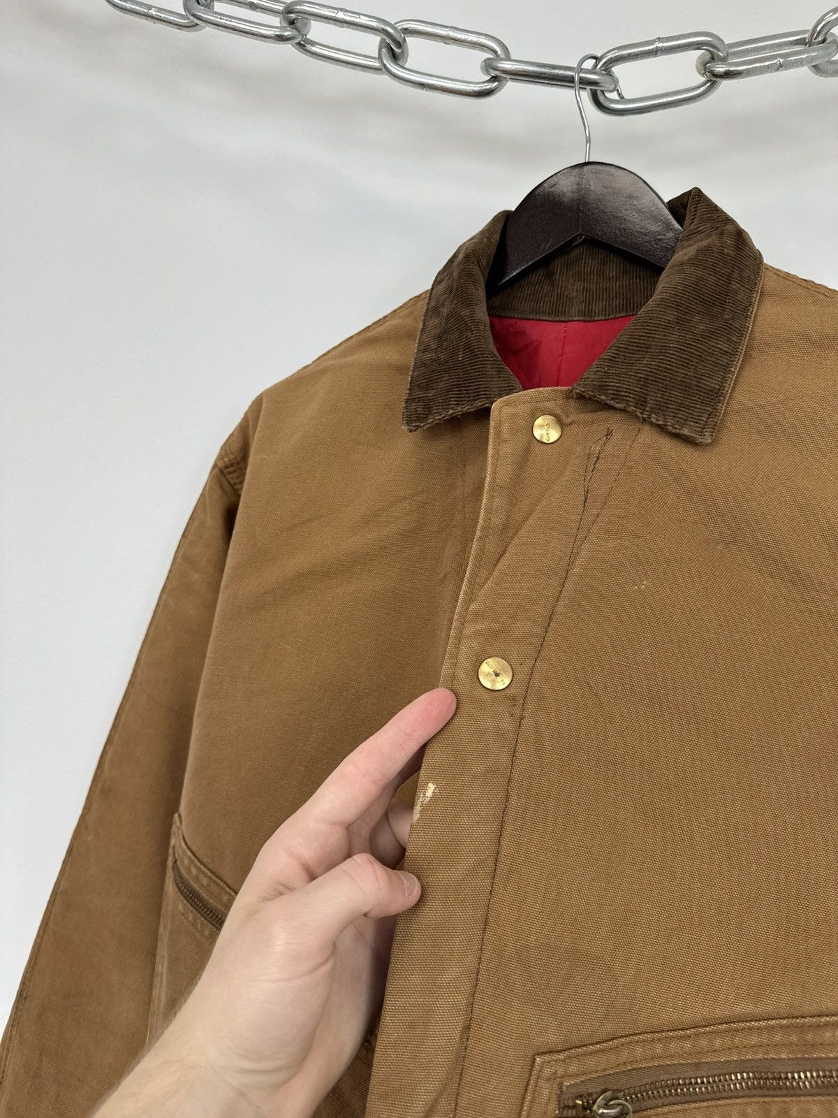 Carhartt Vintage 70s Carhartt USA Cropped Boxy Baggy Detroit Jacket Size US M / EU 48-50 / 2 - 7 Thumbnail