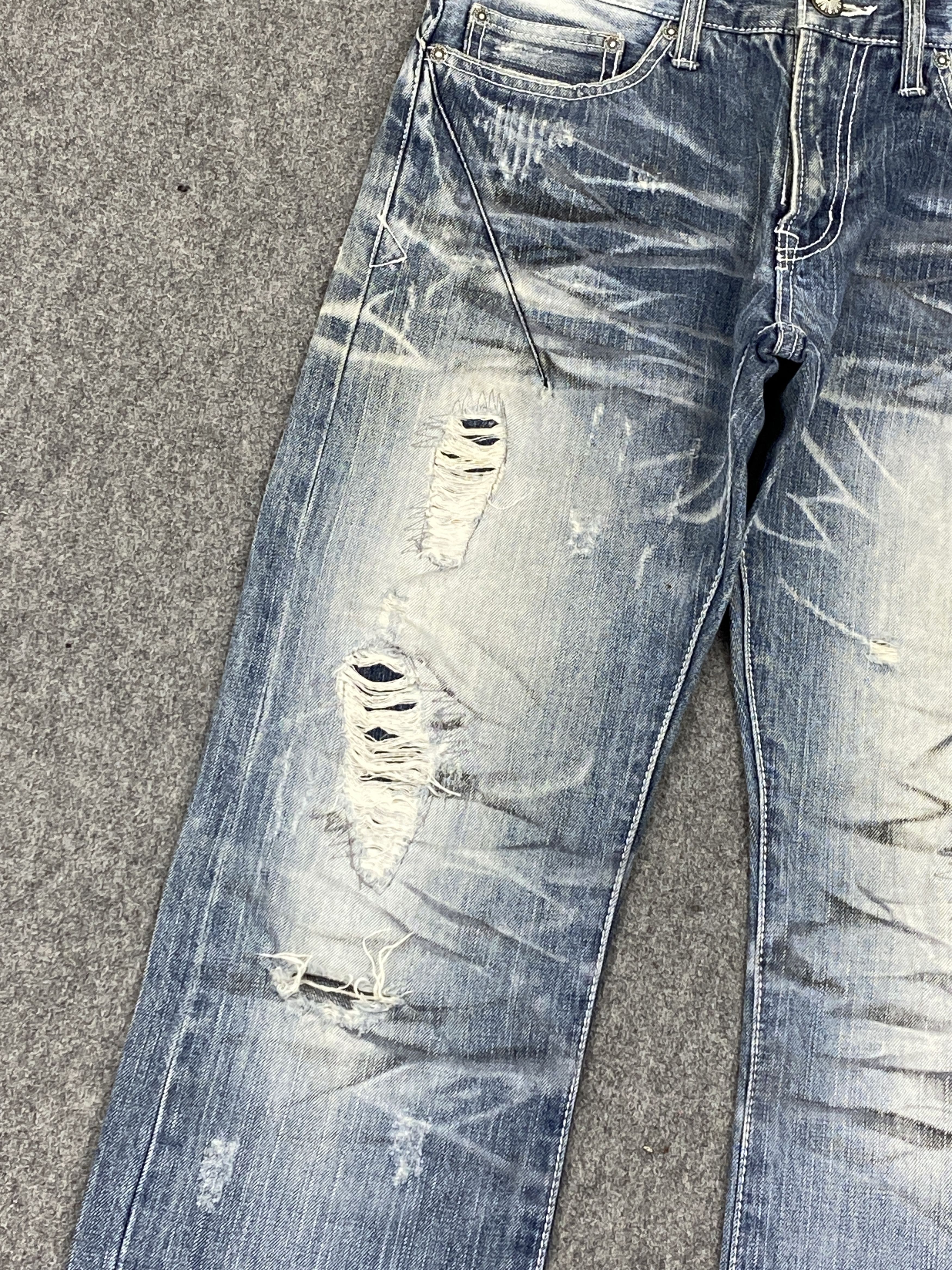 If Six Was Nine Vintage Japanese Brand Faded Blue jeans DP2747 Size US 32 / EU 48 - 10 Thumbnail