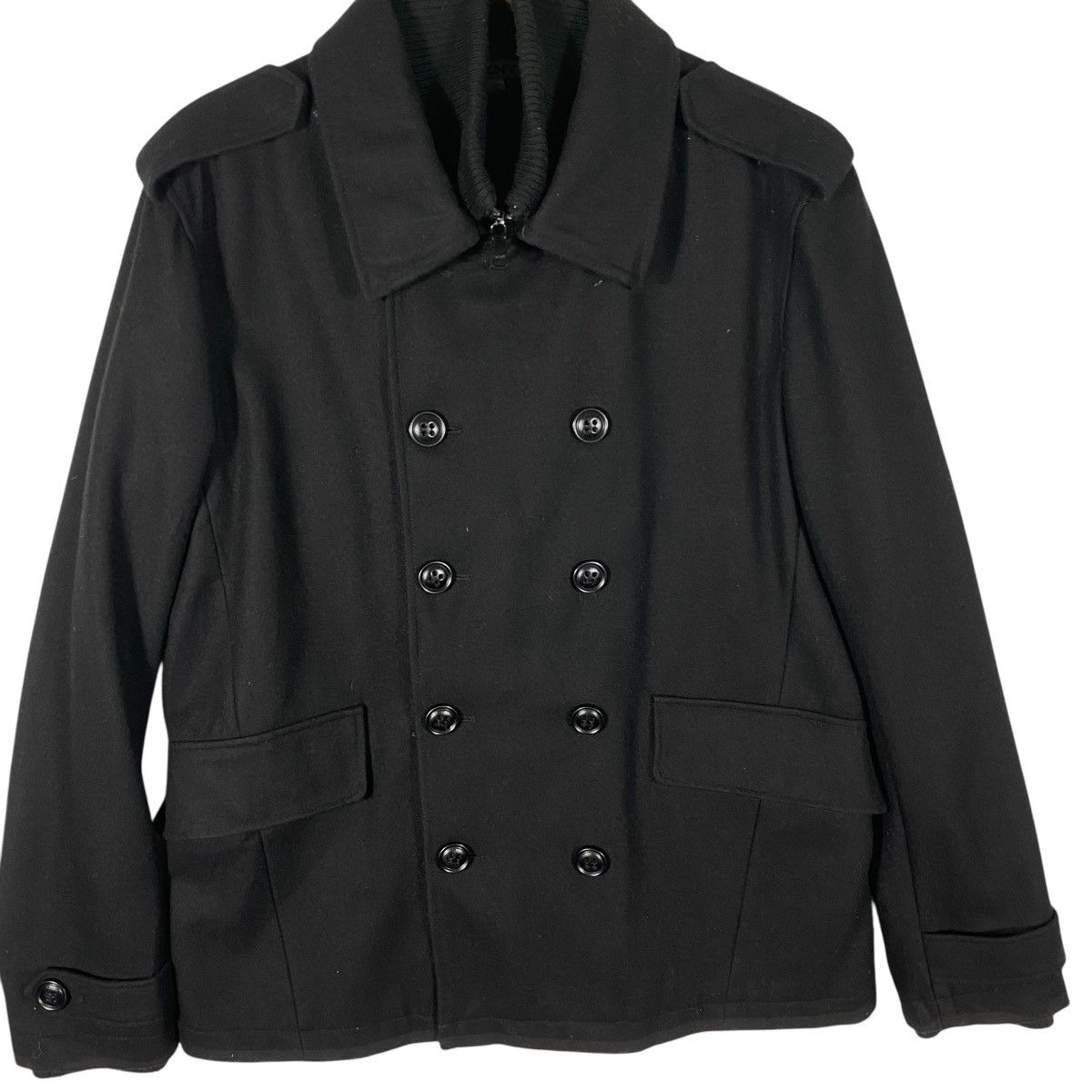 DKNY Donna Karan New York Wool Button/Zipper Jacket L Size Size US L / EU 52-54 / 3 - 4 Thumbnail