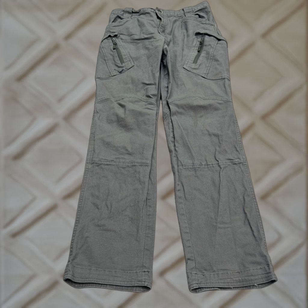 Vintage Vintage S. Archon Cargo Pants Women Large Gray Casual Utility Streetwear 31x29.5 Size 36" / US 14 / IT 50 - 1 Thumbnail