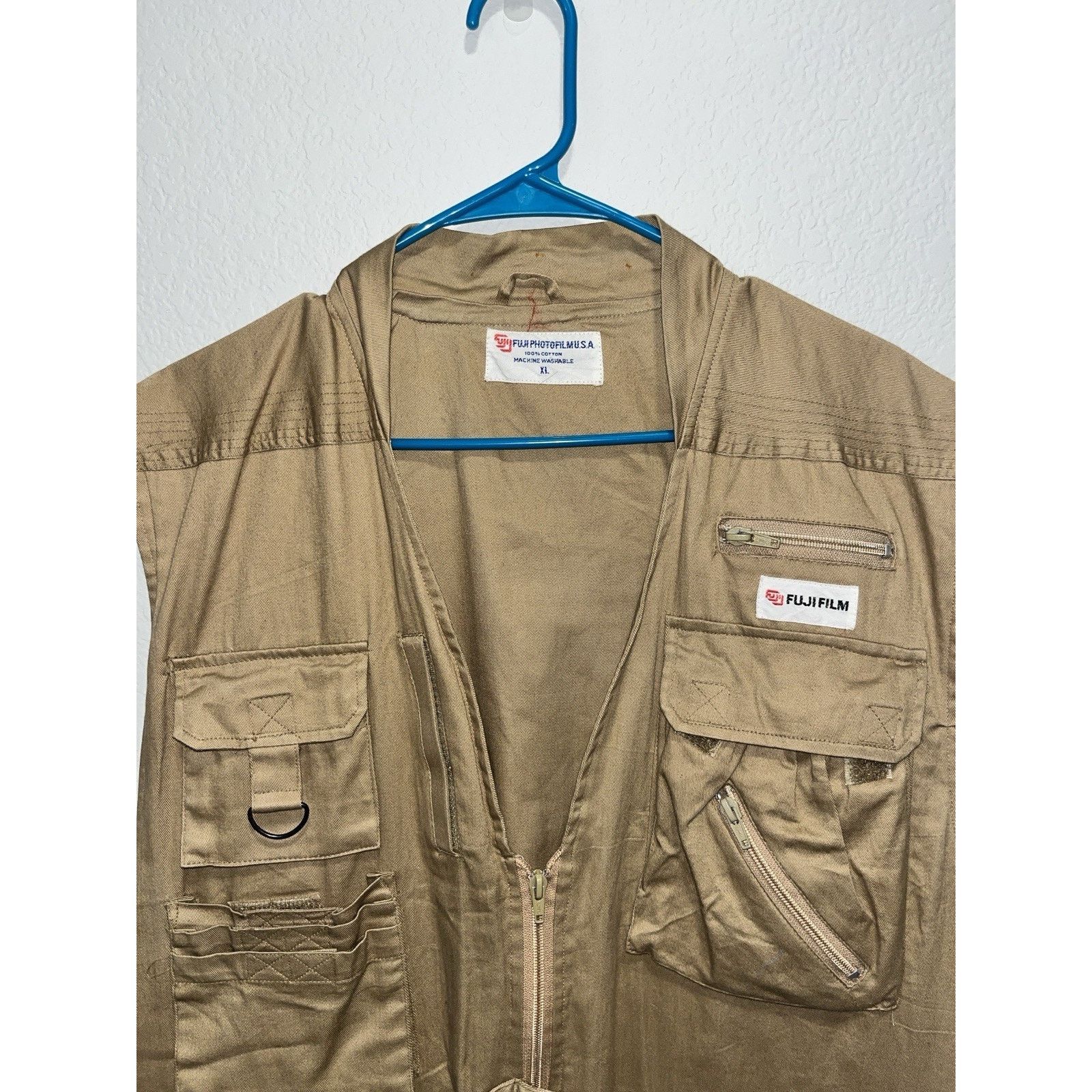 Fujifilm Vintage Fujifilm Utility Vest XL Khaki Photographer Size US XL / EU 56 / 4 - 2 Thumbnail