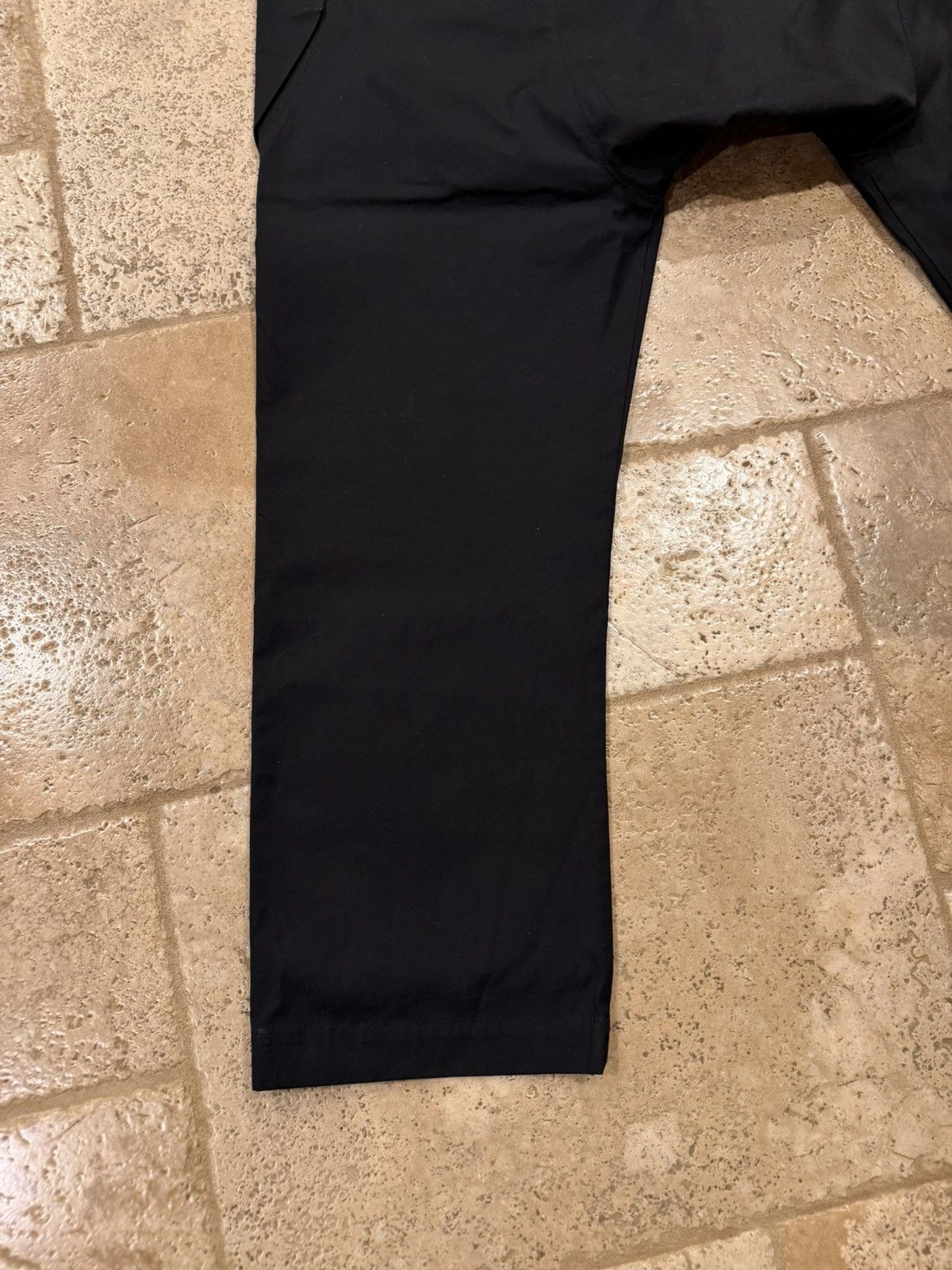 Rick Owens Rick Owens EDFU 23 Black Drop Crotch Cargo Drawstring Pants Size US 34 / EU 50 - 7 Thumbnail