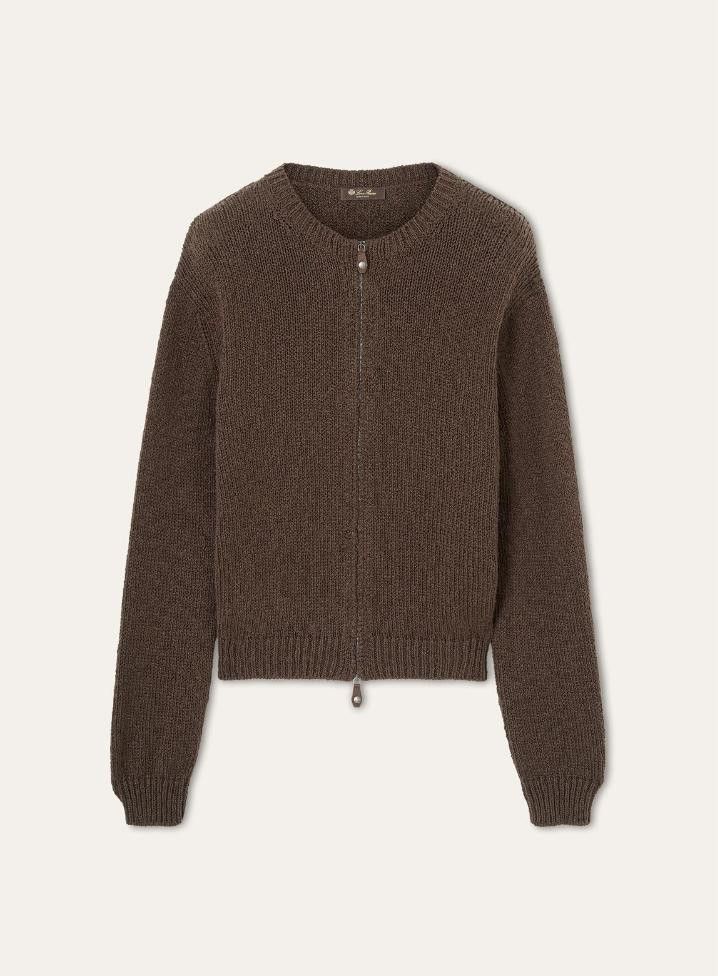 Loro Piana o1srvl11e0526 FAO9776 Isola Bella Bomber Jacket in Brown Size US XL / EU 56 / 4 - 1 Thumbnail