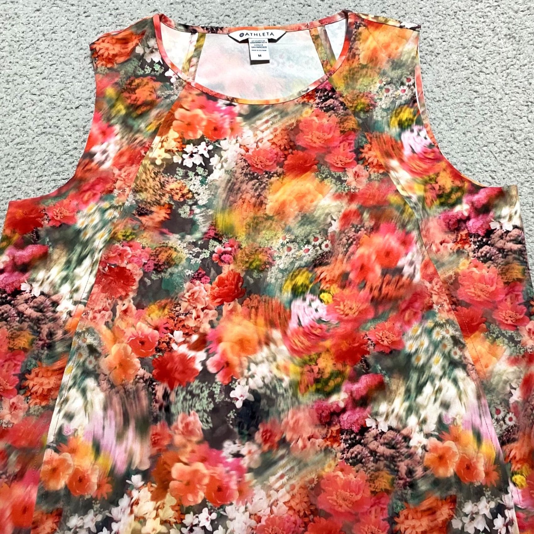 Athleta Athleta Tank Women M Multicolor Floral Sleeveless Gym Refined Zephyr Basic Pattern: Floral All Seasons Lightweight Stretch Yoga & Gym Spirit 90s Size M / US 6-8 / IT 42-44 - 5 Thumbnail