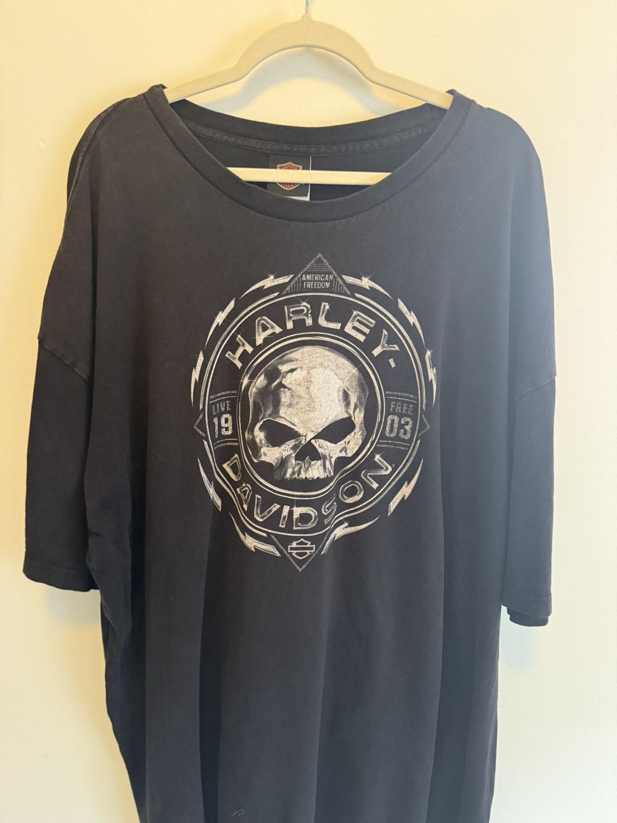 Harley Davidson Harley-Davidson Skull Tee (Langley BC, 5XL) Size US XXL / EU 58 / 5 - 1 Thumbnail