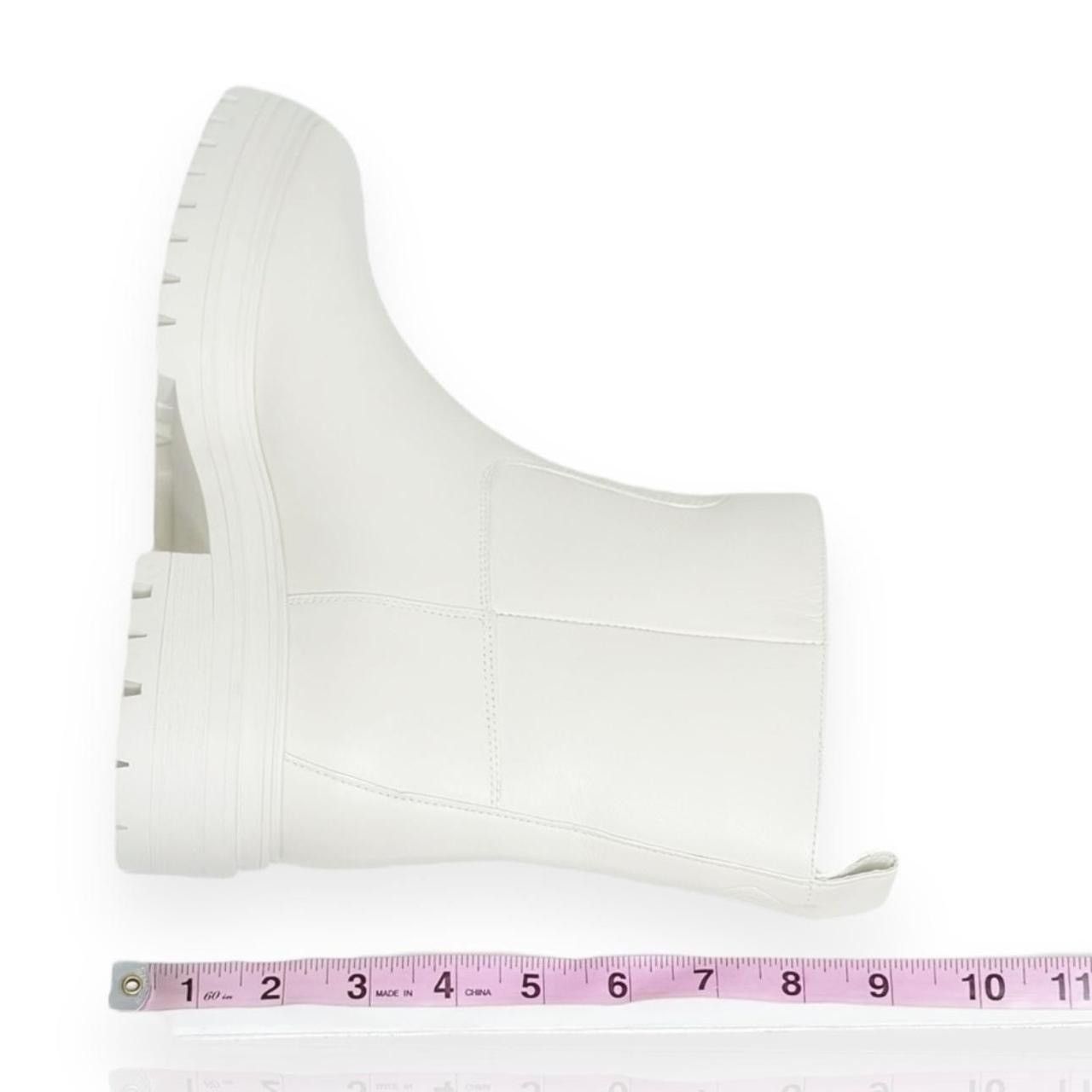 ba&sh BA&SH Navy Cighter Leather Ankle Boots, Off White, FR40/US9 Size US 9 / IT 39 - 8 Thumbnail