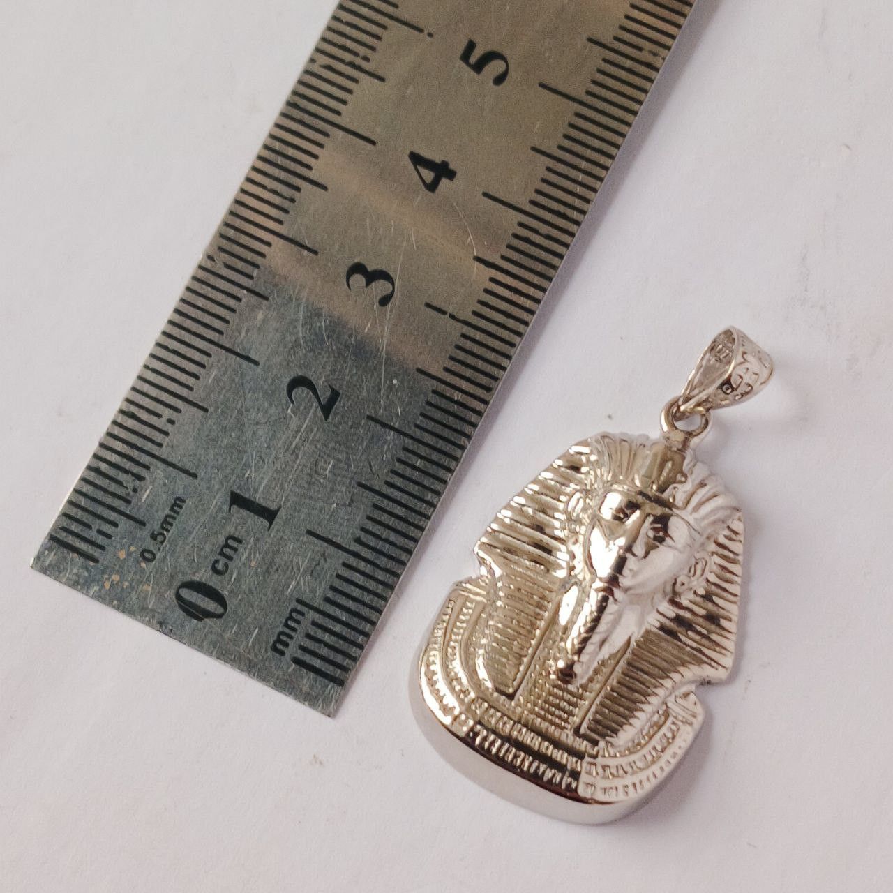 Sterling Silver 925 Sterling Silver Tutankhamun Pendant – Egyptian Pharaoh Size ONE SIZE - 3 Thumbnail