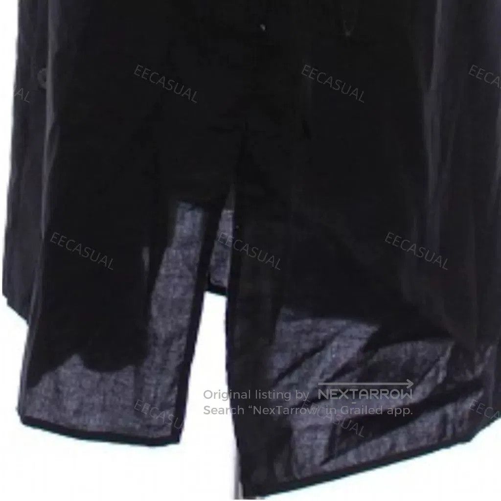 Y's Yohji Yamamoto Black Cotton Shirt. Size US M / EU 48-50 / 2 - 7 Thumbnail