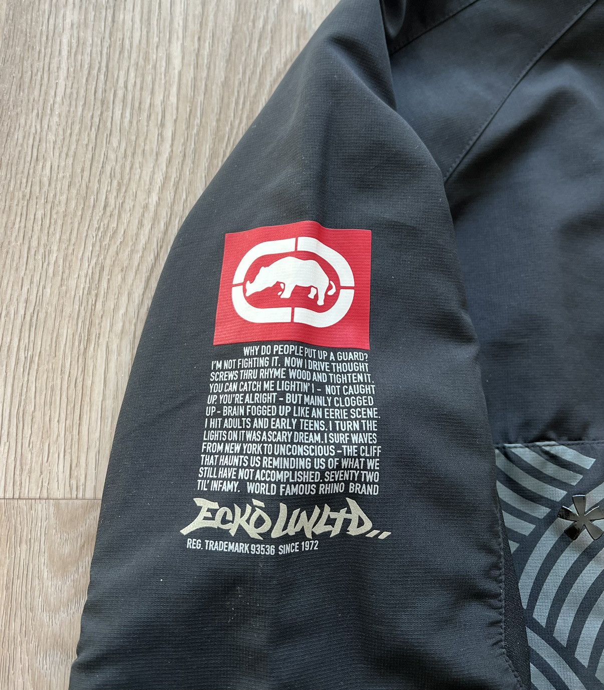Ecko Unltd. × Vintage Vintage Ecko Unltd Black Anorak Jacket Size US S / EU 44-46 / 1 - 7 Thumbnail