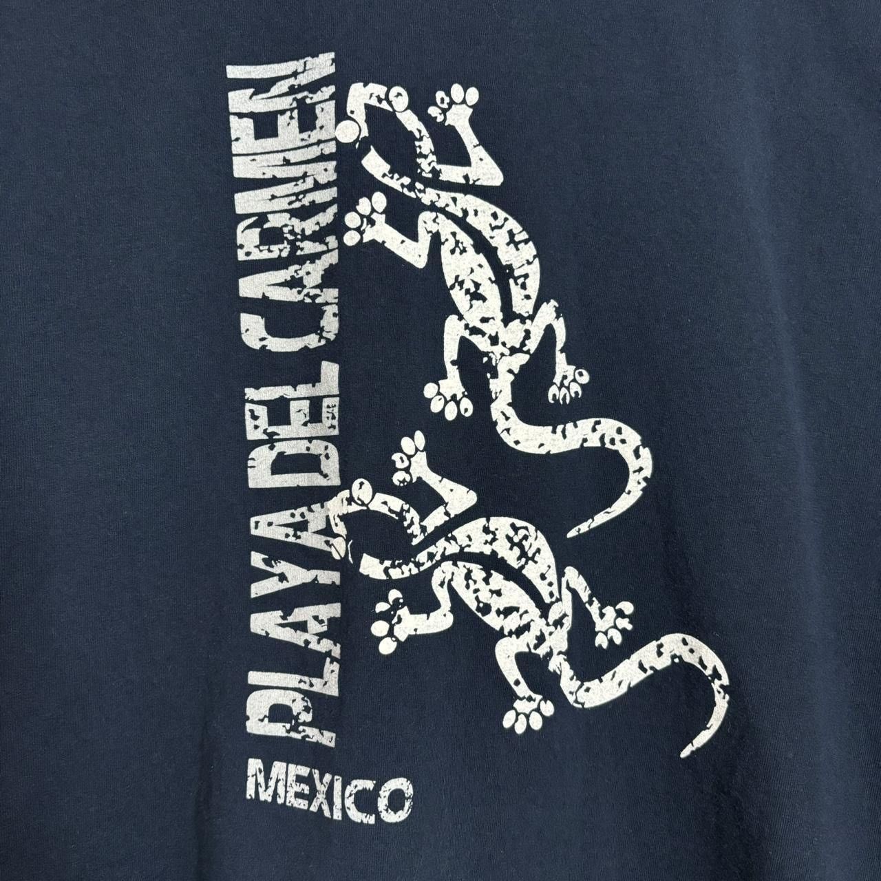 Vintage Mexico Playa Del Carmen Lizards Navy Graphic Tee Size US L / EU 52-54 / 3 - 2 Thumbnail
