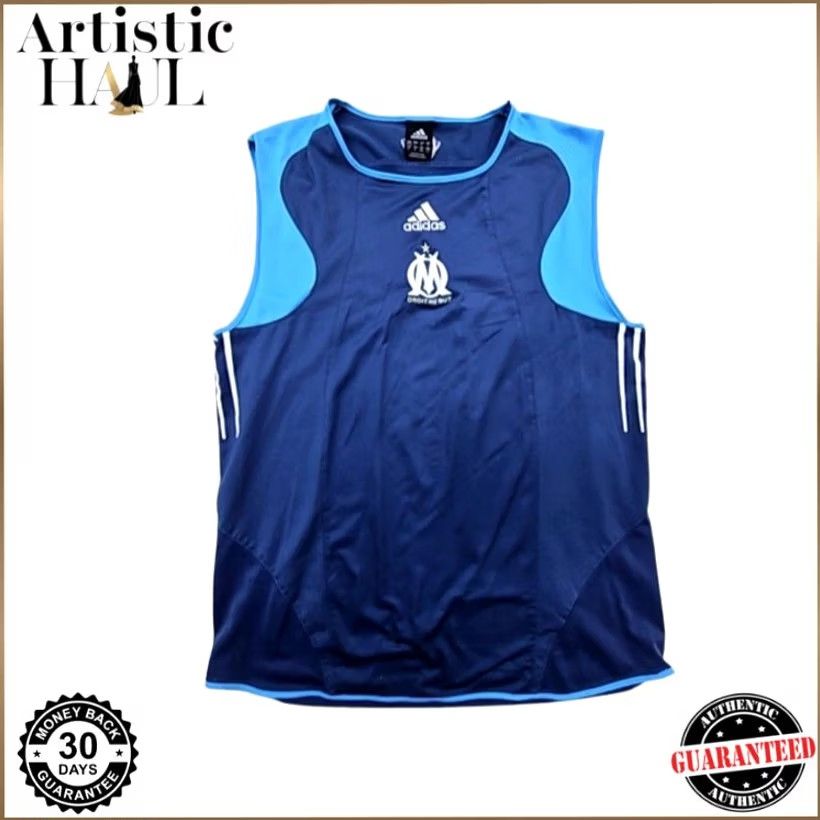 Adidas Adidas Olympique Marseille Men’s Navy Training Vest L Climacool Sleeveless Size US L / EU 52-54 / 3 - 2 Thumbnail