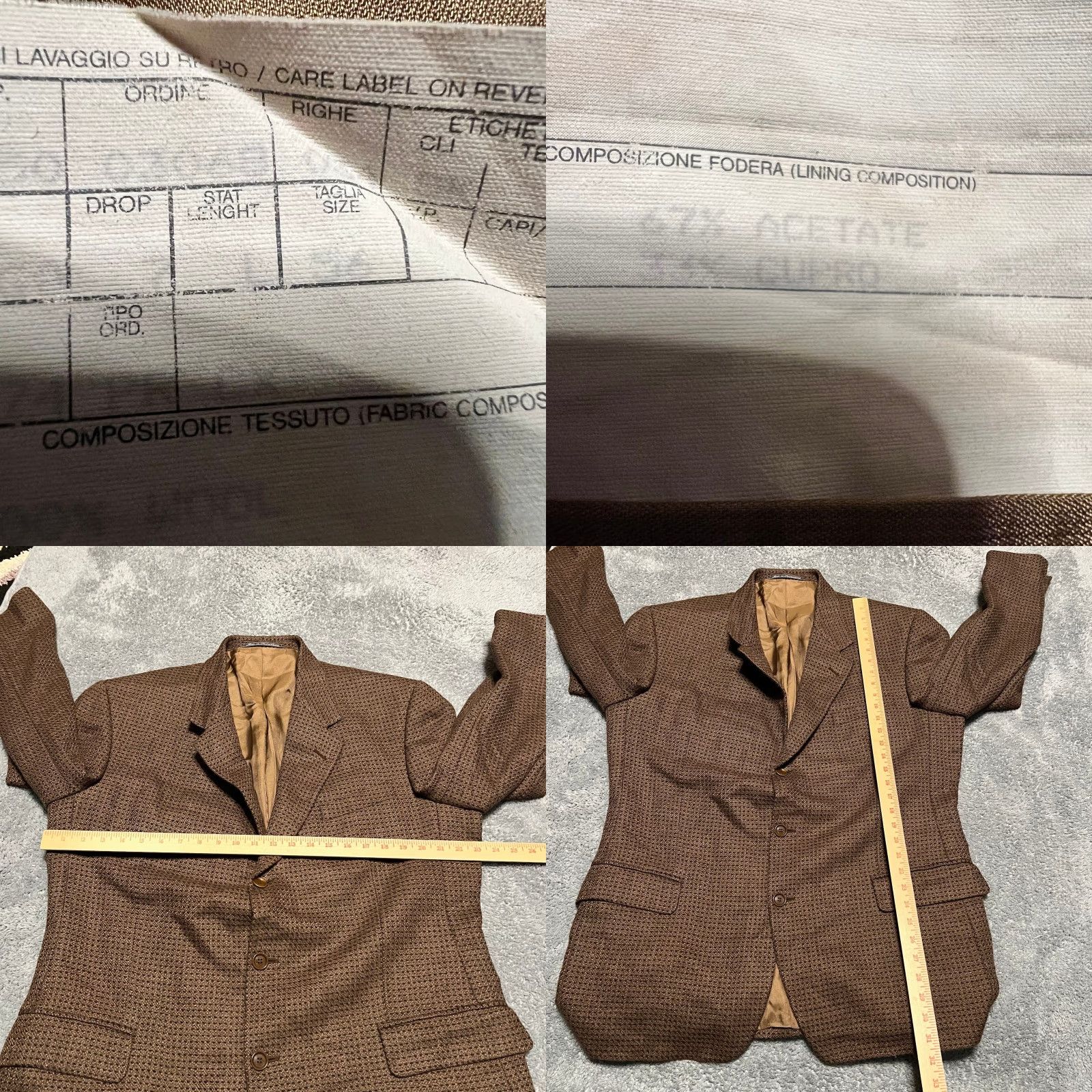Ermenegildo Zegna Ermenegildo Zegna Blazer Coat Mens 44 Wool Brown US 56 Casual Jacket Blazer Mens 44 Sports Coat Wool Brown Size 44R - 8 Thumbnail