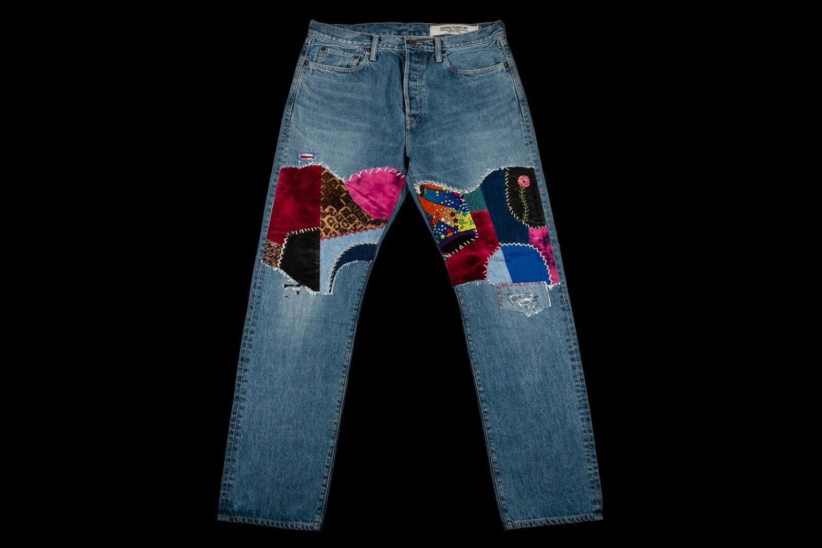 Kapital Kapital 14 oz Denim 5p Monkey Cisco 66 Psychedelic Indigo 36 Size US 36 / EU 52 - 2 Thumbnail
