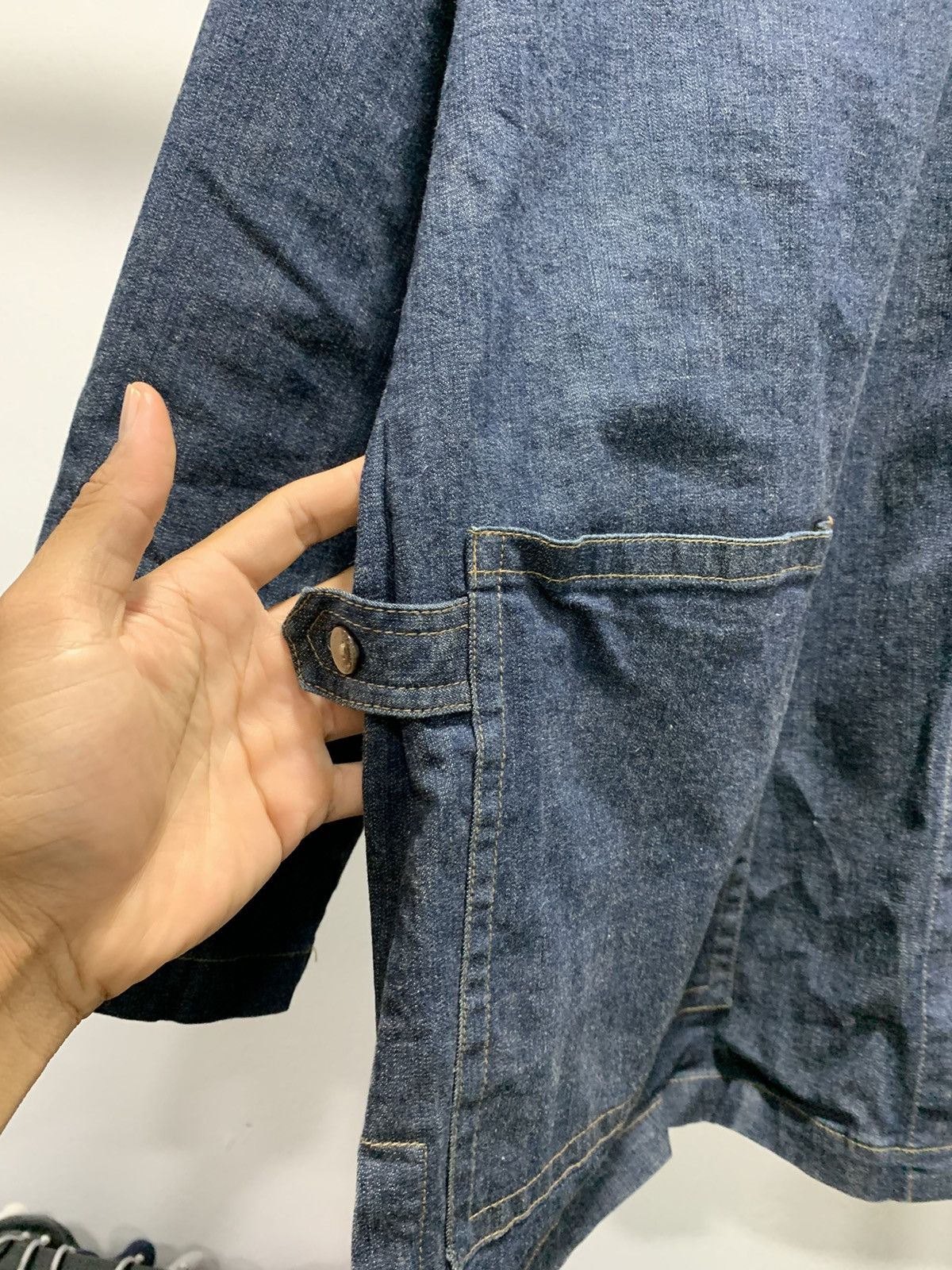 Designer × Japanese Brand × Vintage Vintage Denim Jacket Cardigan by Harpers Bigot Size US M / EU 48-50 / 2 - 4 Thumbnail